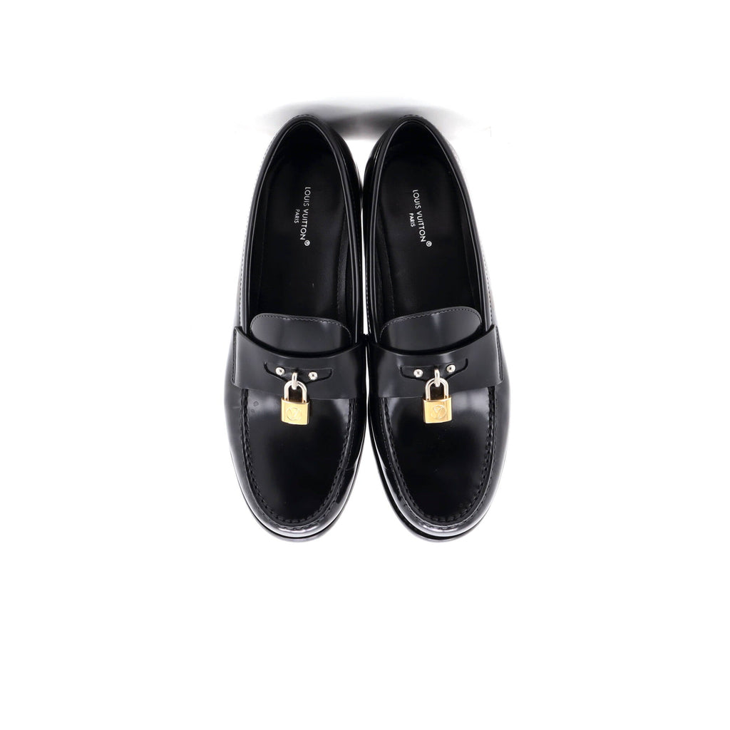 Women's Chess Padlock Loafers Leather