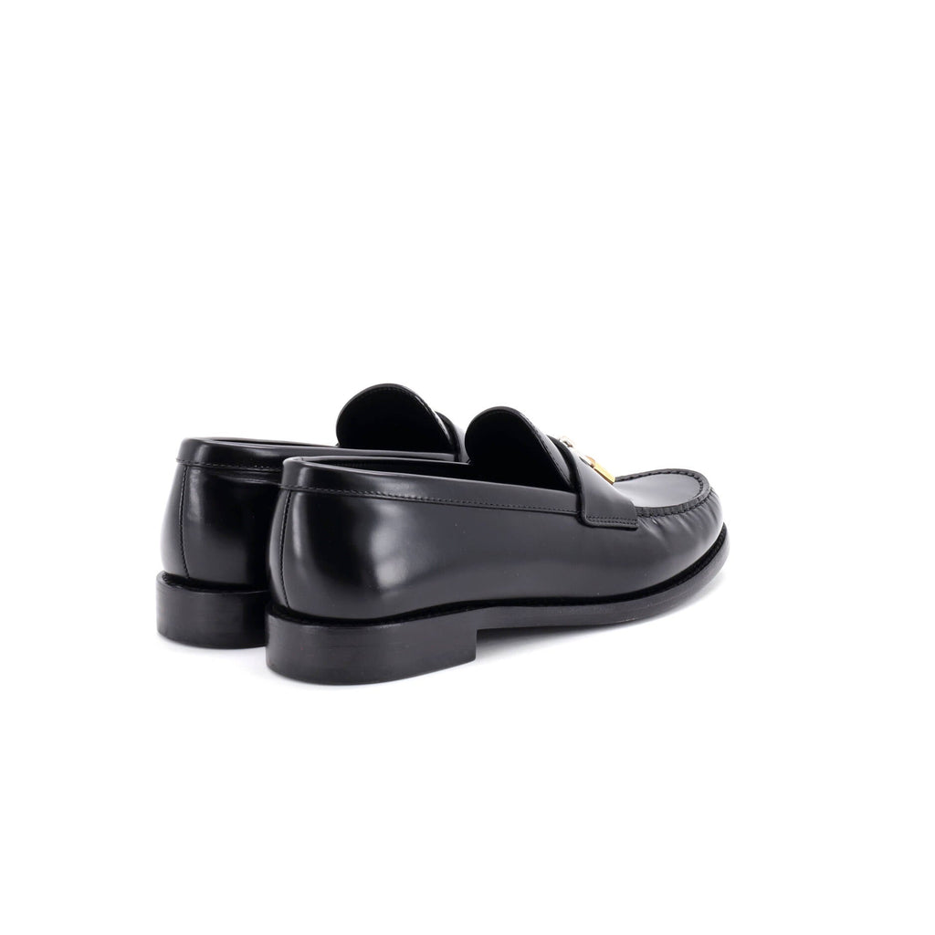 Women's Chess Padlock Loafers Leather