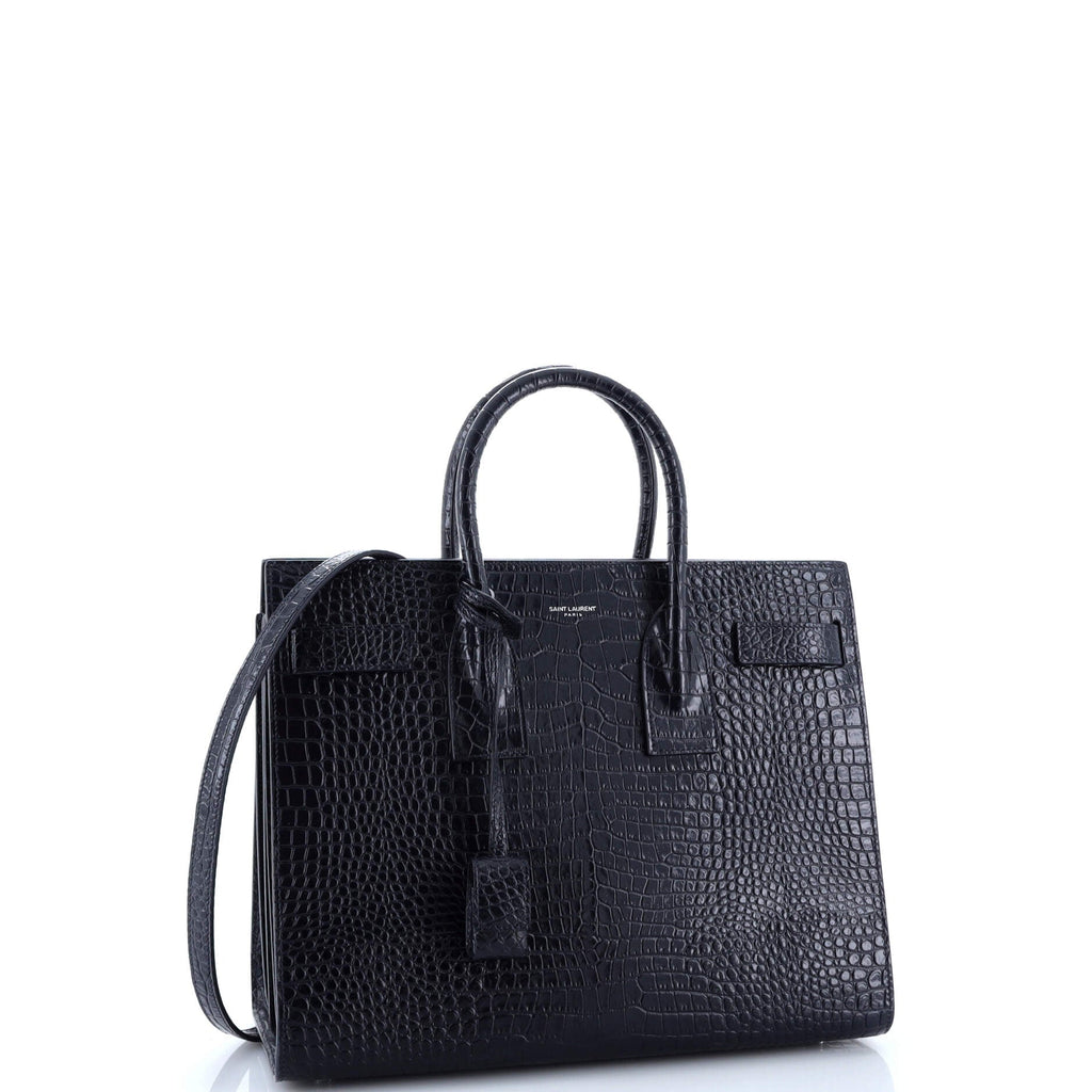Sac de Jour NM Bag Crocodile Embossed Patent Small