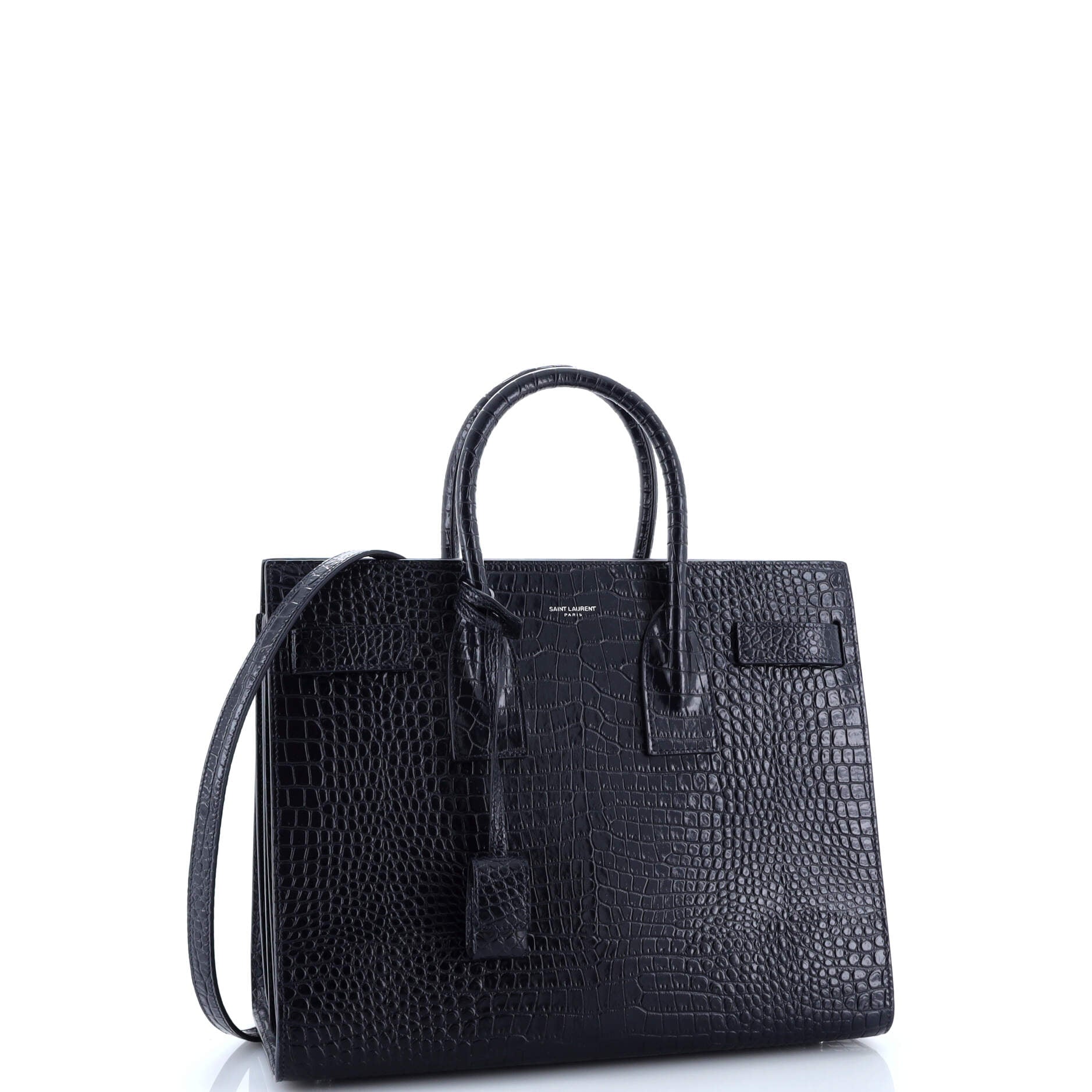 Sac de Jour NM Bag Crocodile Embossed Patent Small