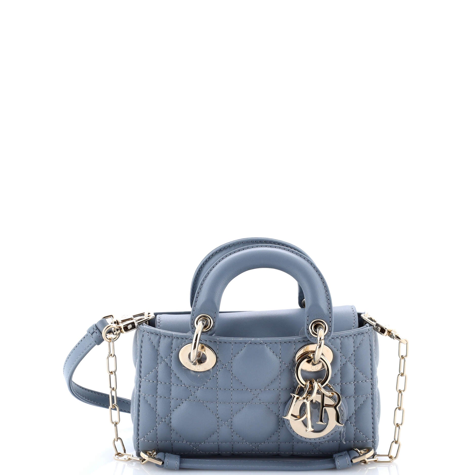 Lady D-Joy Bag Cannage Quilt Lambskin Micro