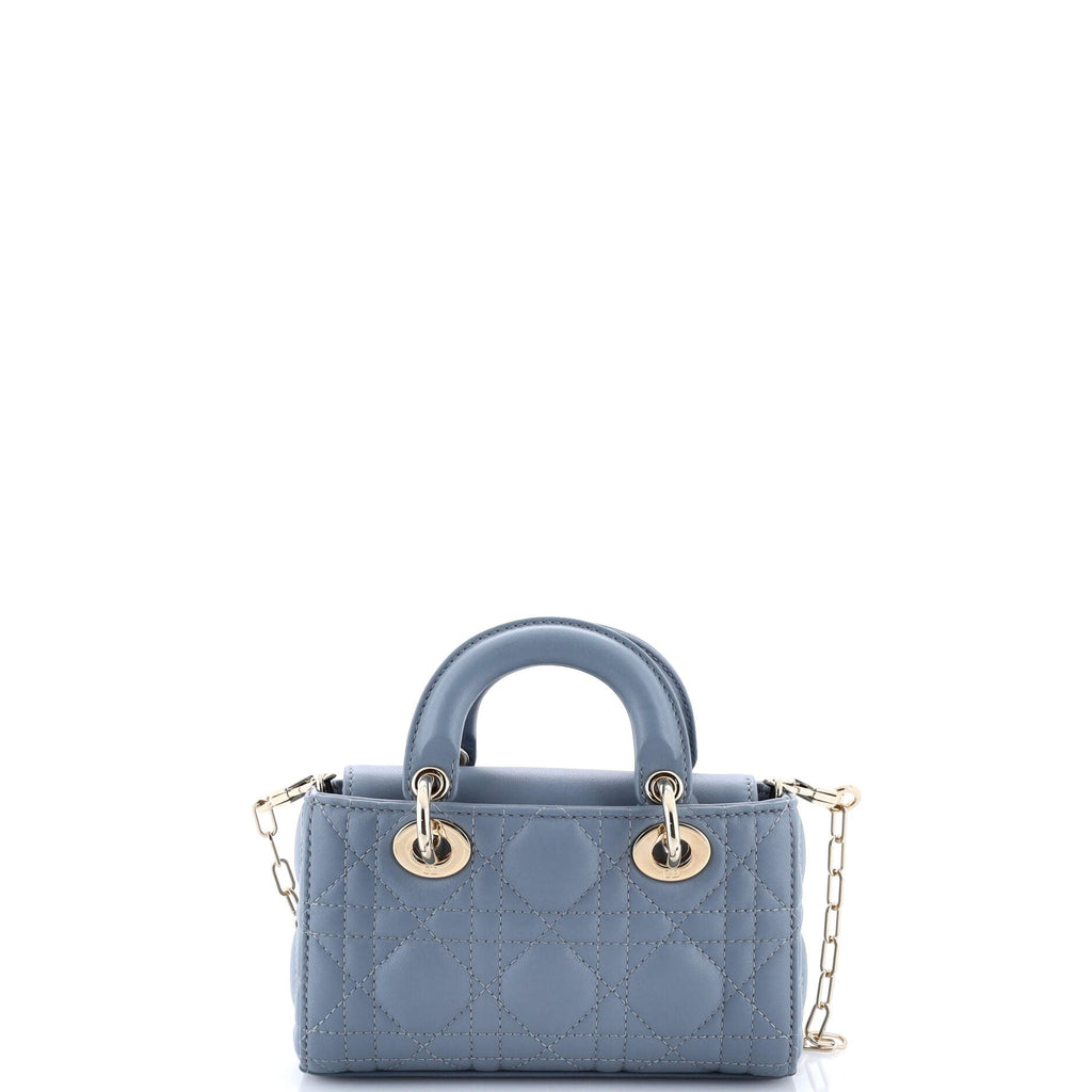Lady D-Joy Bag Cannage Quilt Lambskin Micro