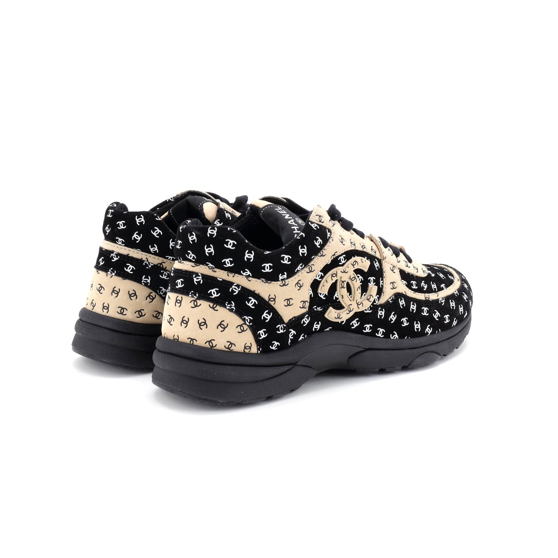 Women's CC All Over Print Low-Top Sneakers Suede