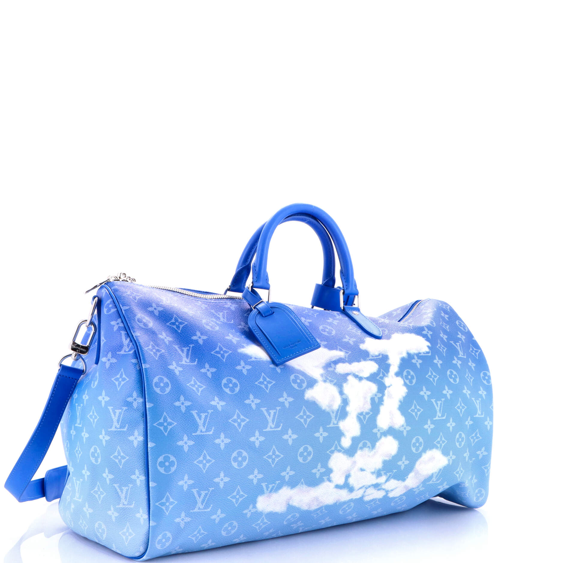 Keepall Bandouliere Bag Limited Edition Monogram Clouds 50