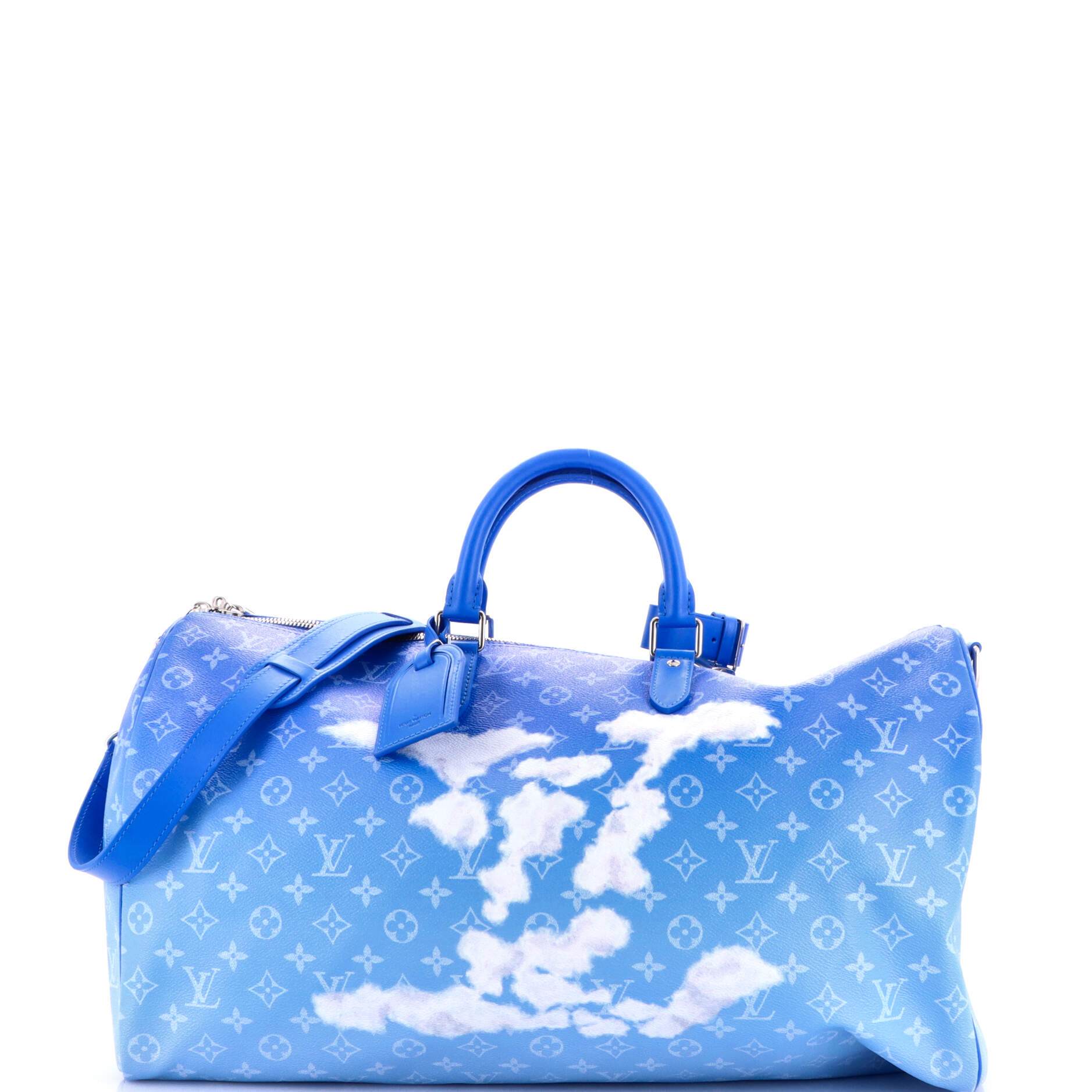 Keepall Bandouliere Bag Limited Edition Monogram Clouds 50
