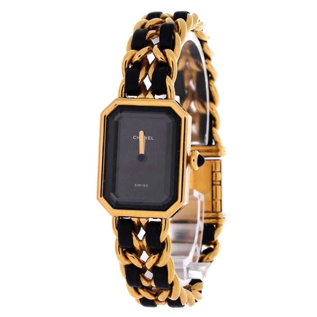 Premiere Rock Quartz Watch Plated Metal and Leather 20