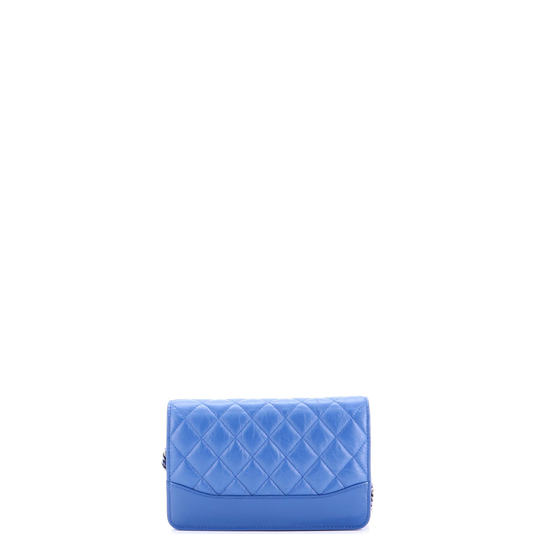 Gabrielle Wallet on Chain Quilted Aged Calfskin