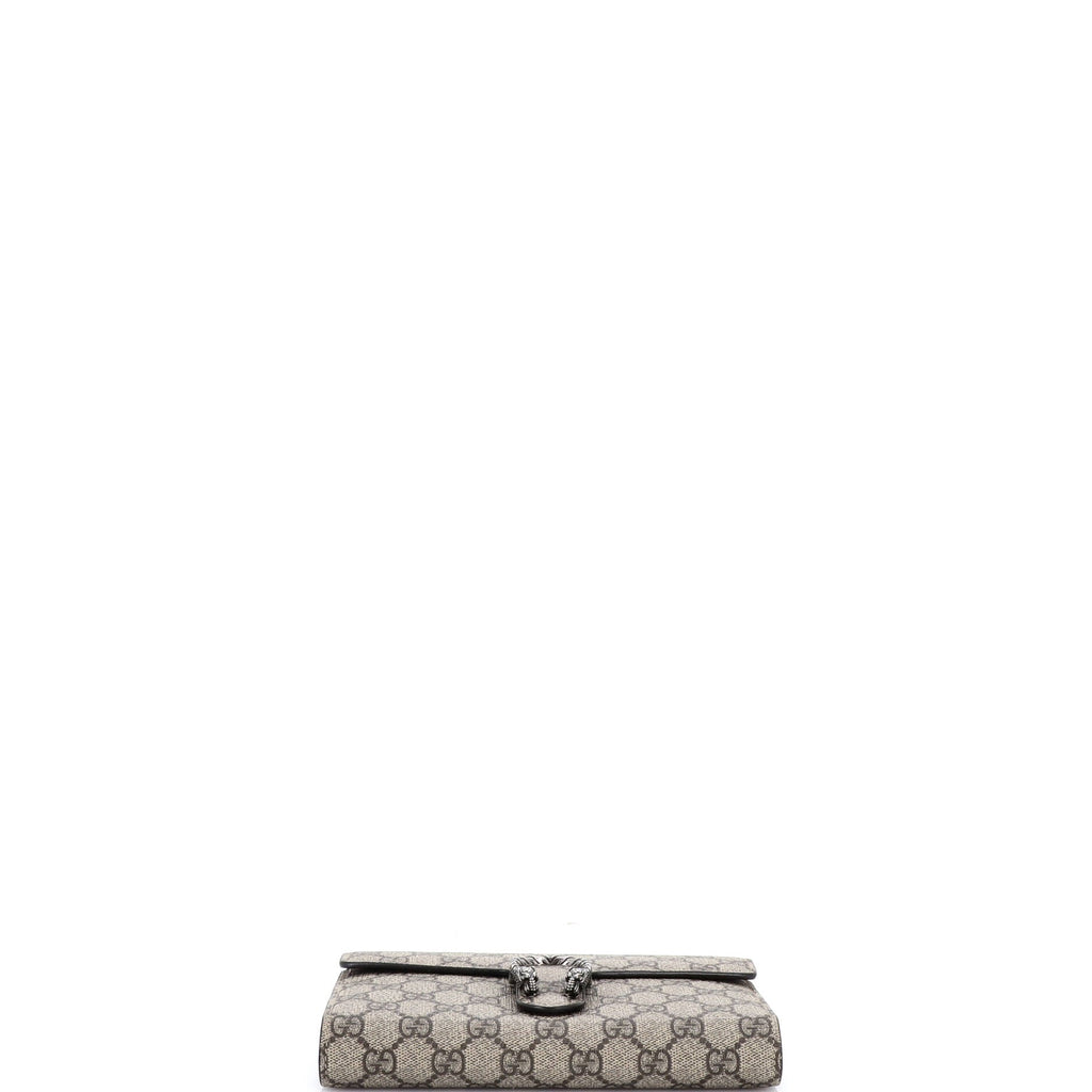 Dionysus Chain Wallet GG Coated Canvas Small