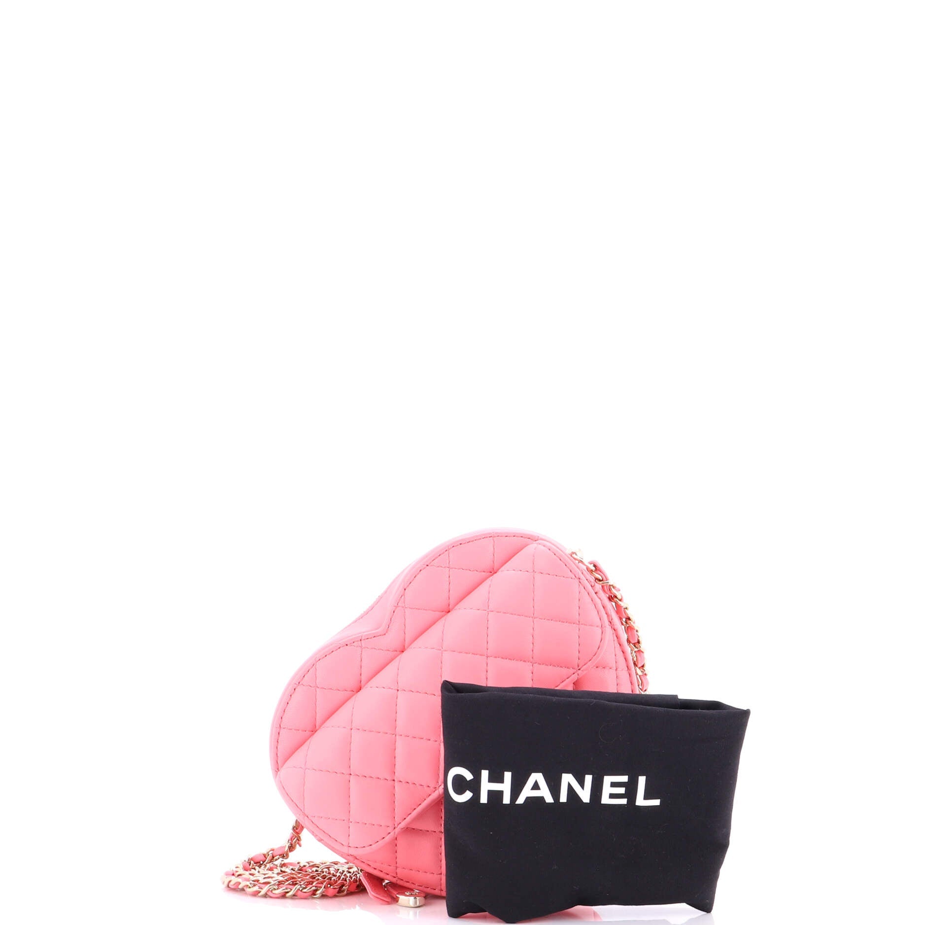 CC in Love Heart Bag Quilted Lambskin
