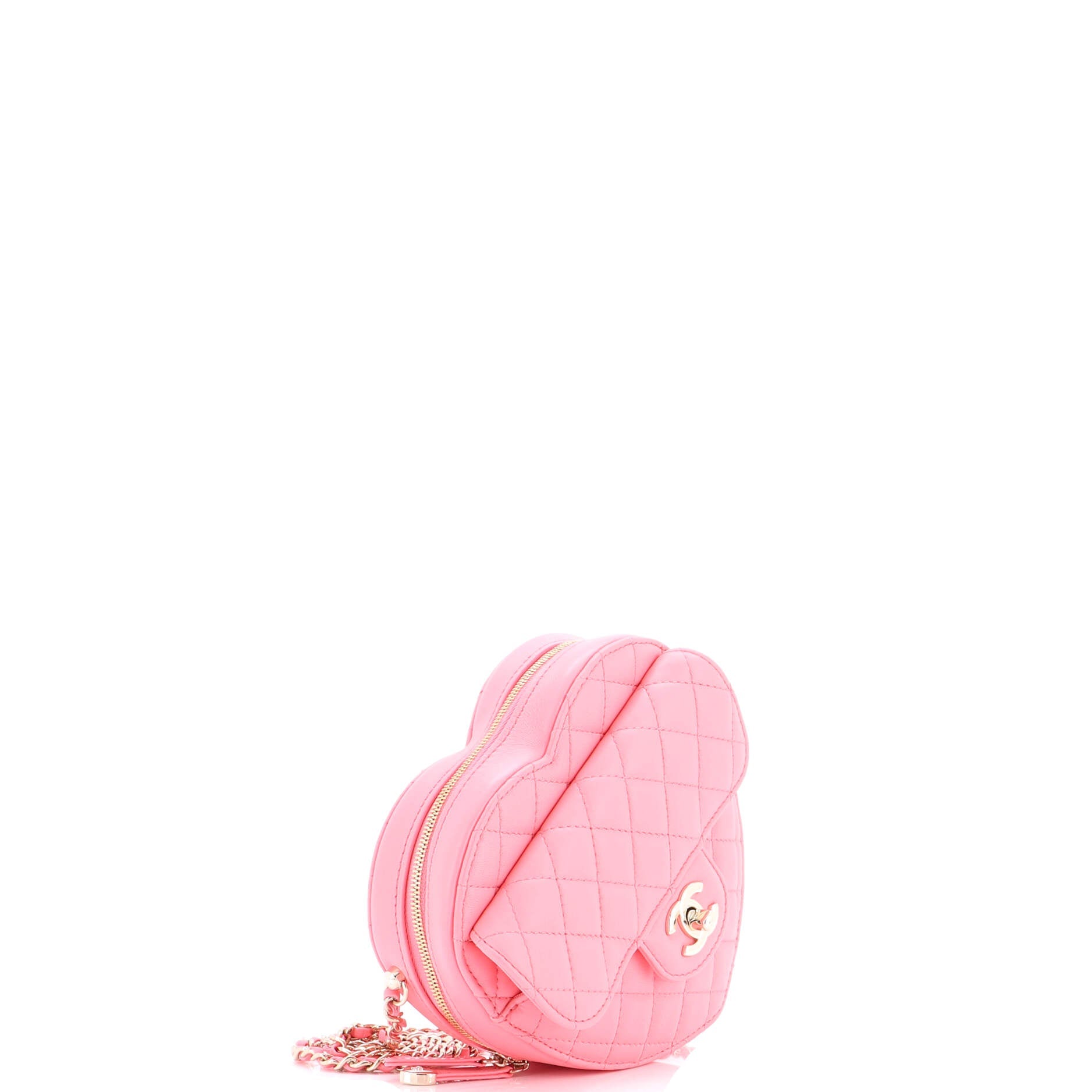 CC in Love Heart Bag Quilted Lambskin
