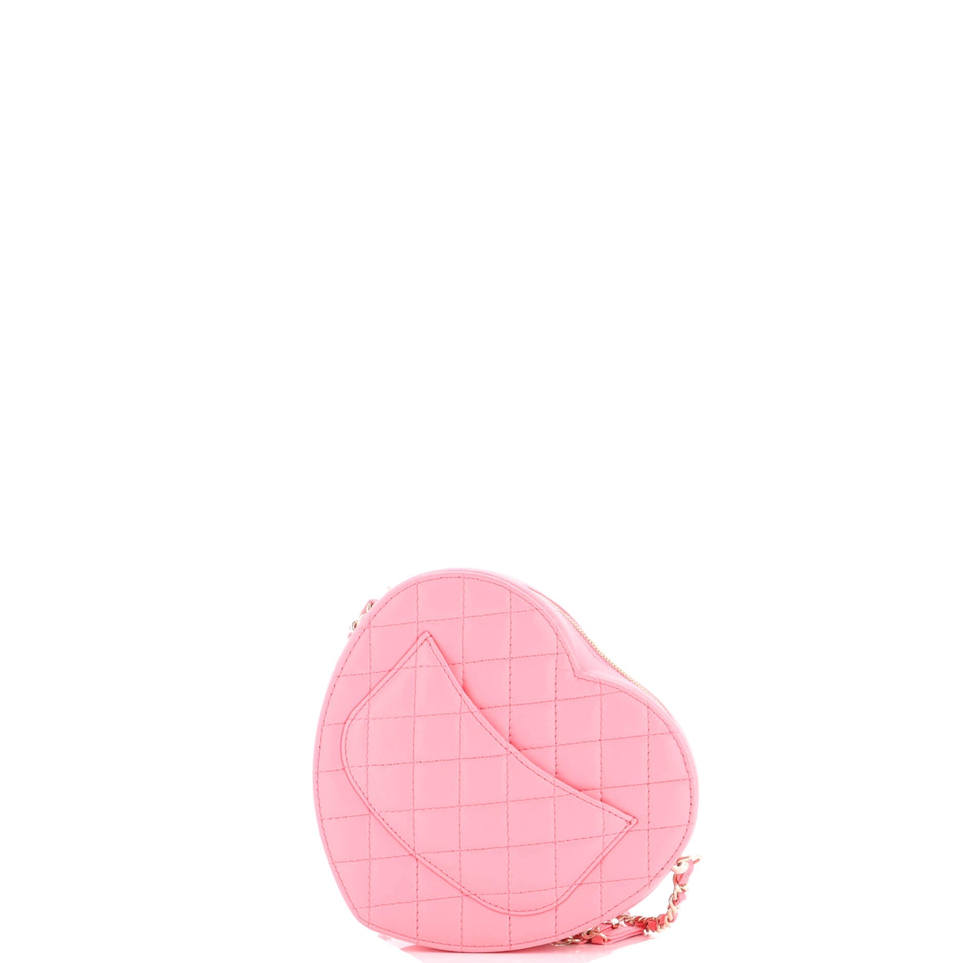 CC in Love Heart Bag Quilted Lambskin