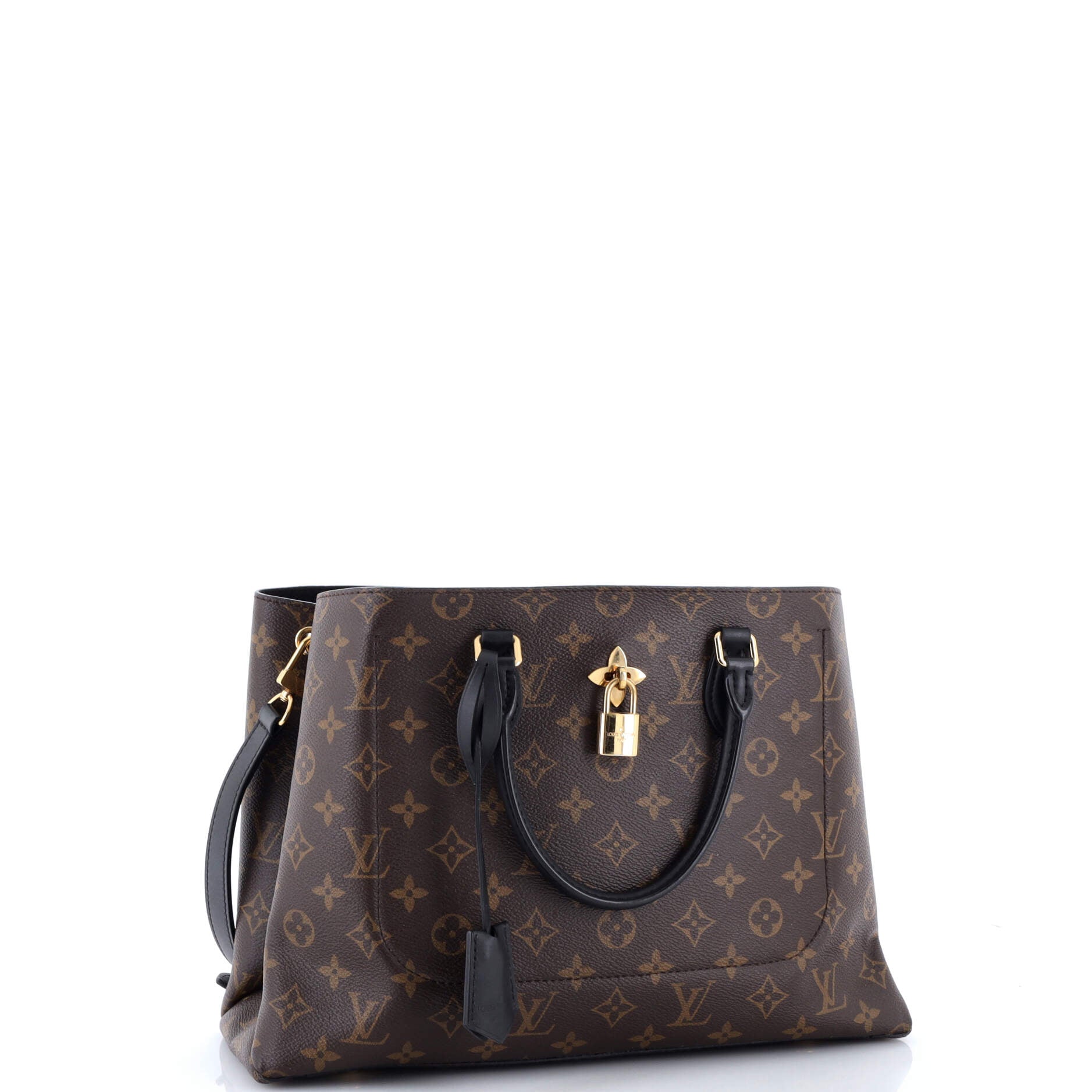 Flower Tote Monogram Canvas with Leather
