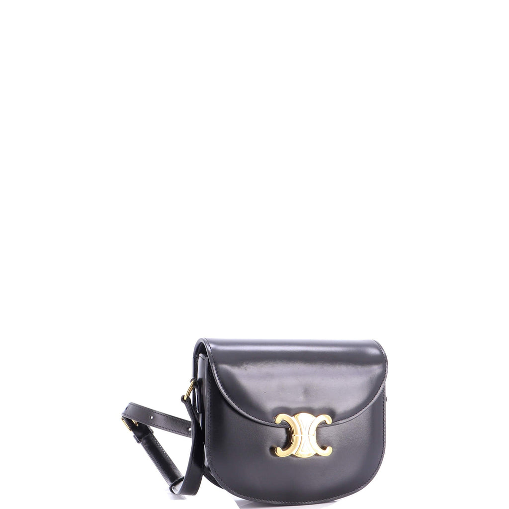 Triomphe Besace Clea Flap Bag Leather