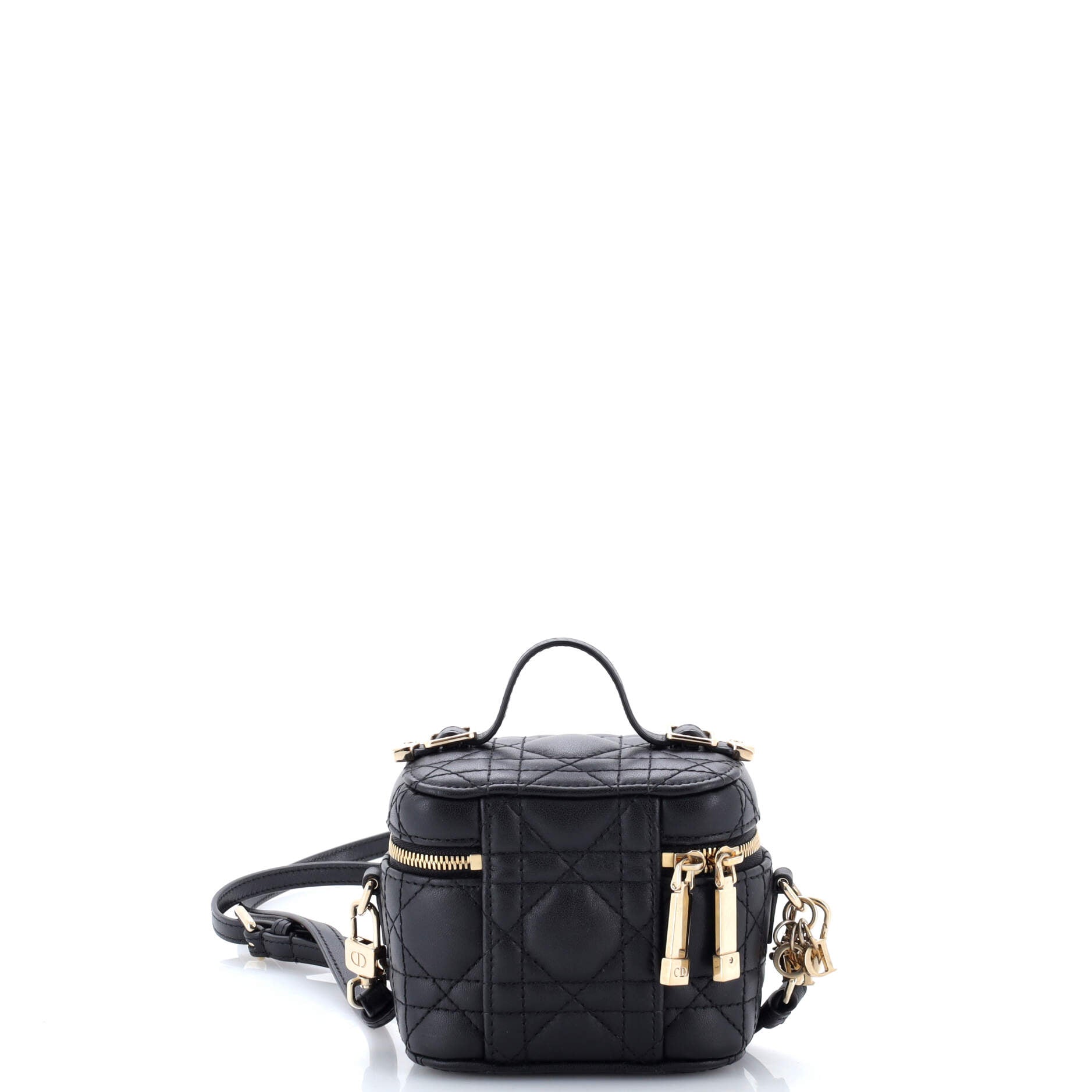 Lady Dior Vanity Case Cannage Quilt Lambskin Micro