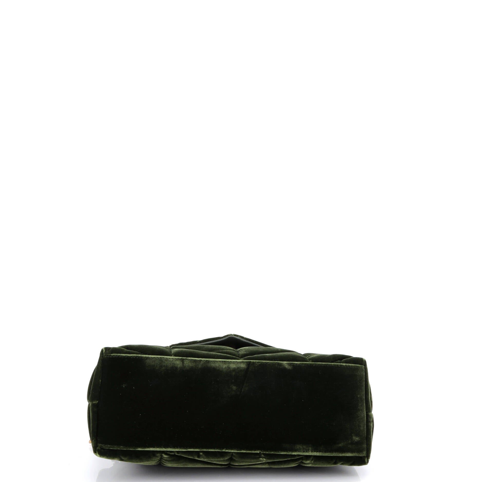 Loulou Puffer Shoulder Bag Quilted Velvet Small