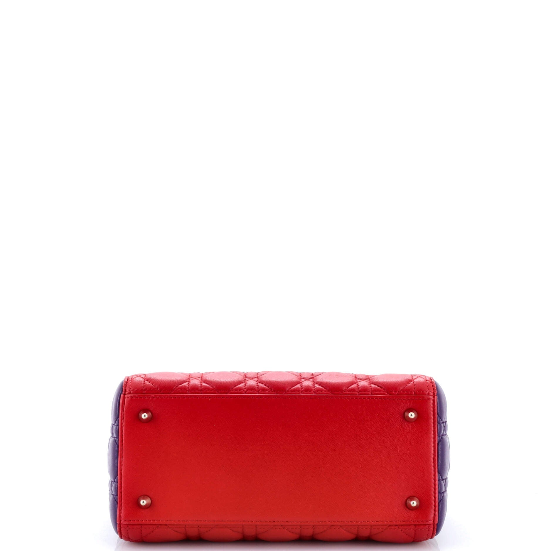 Tricolor Lady Dior Bag Cannage Quilt Lambskin Medium