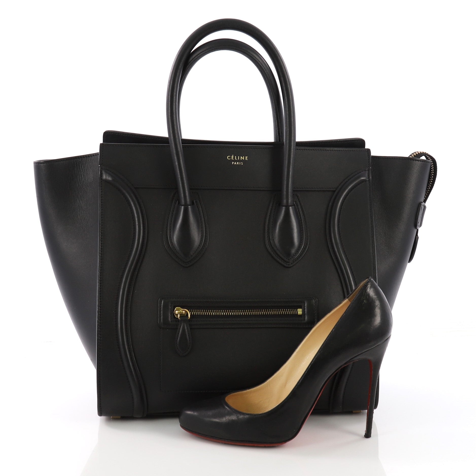 Luggage Handbag Smooth Leather Mini
