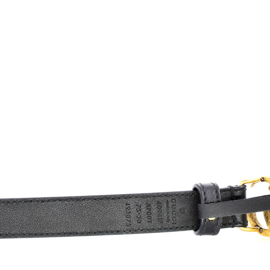 GG Marmont Belt Leather Thin 75