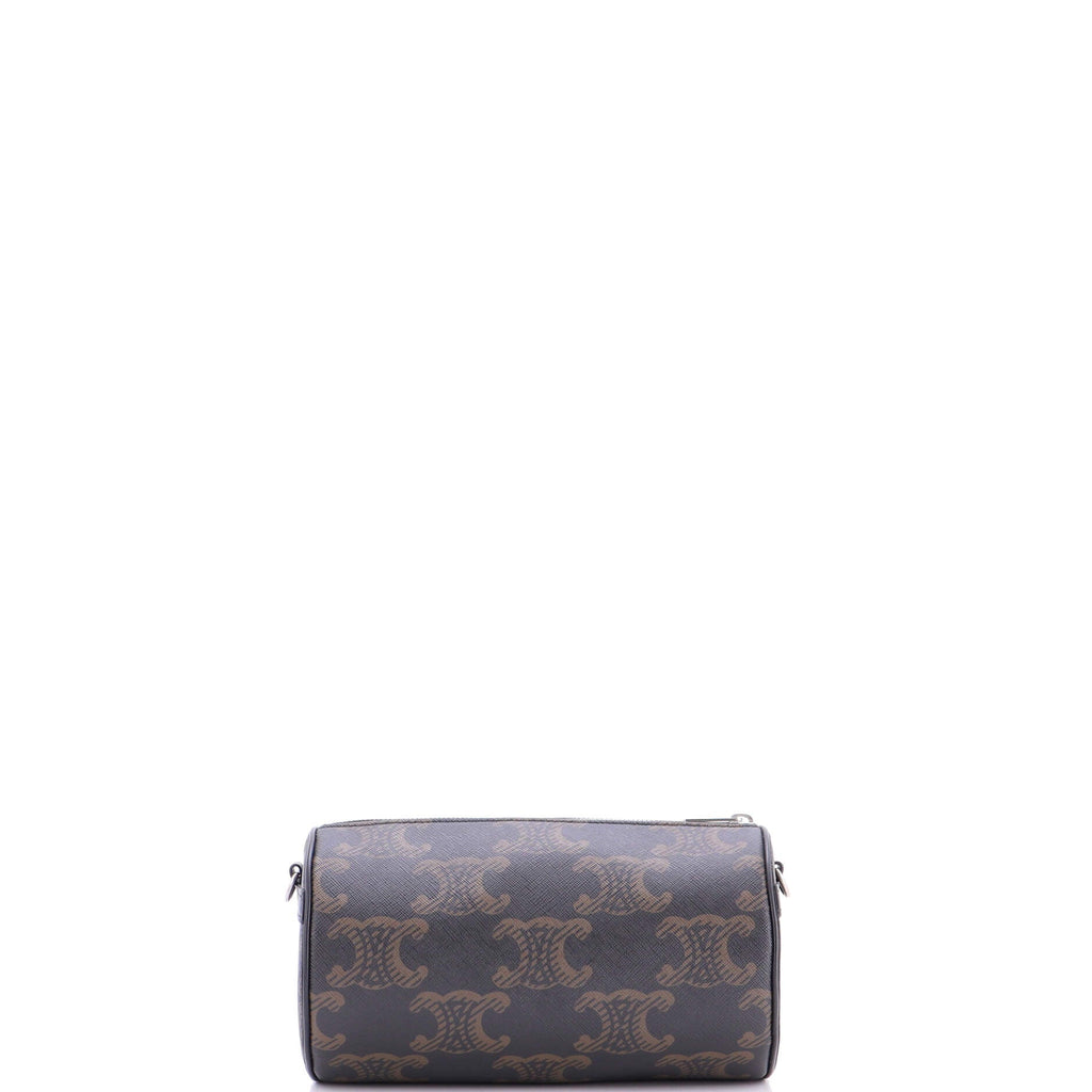 Logo Cylinder Bag Triomphe Coated Canva