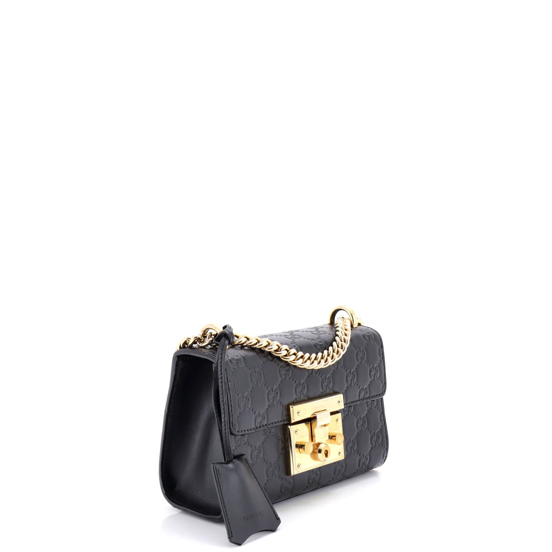 Padlock Shoulder Bag Guccissima Leather Small
