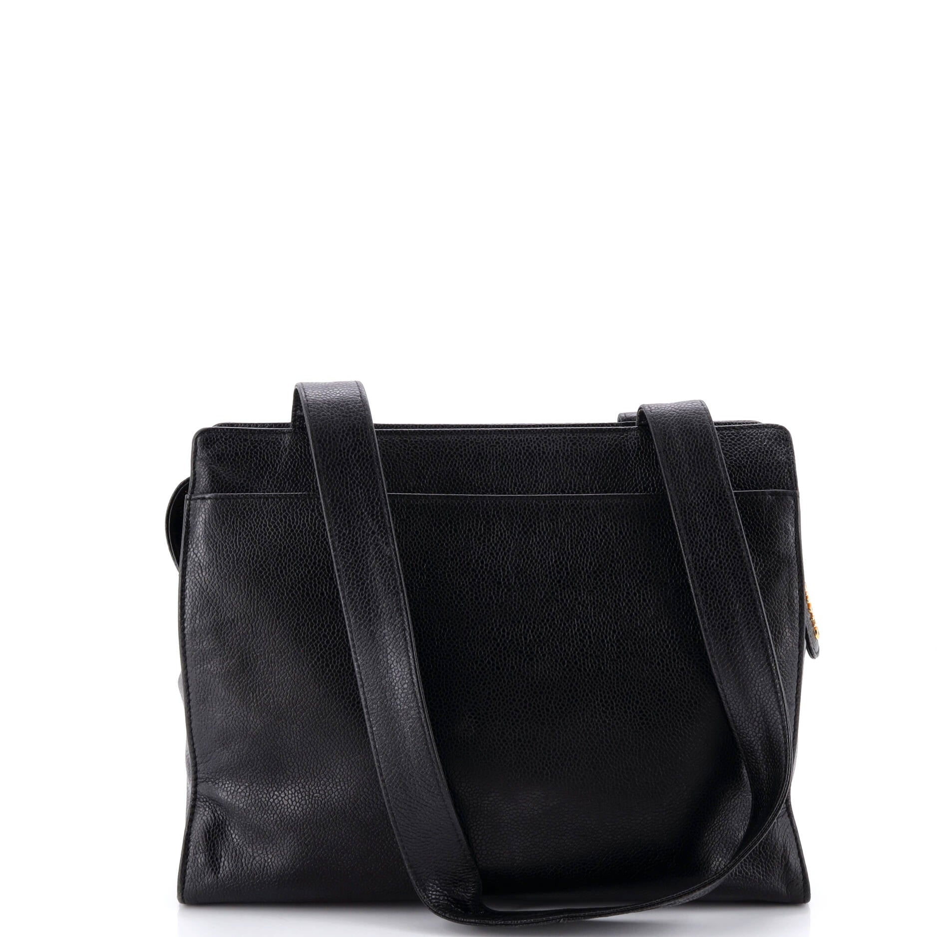 Vintage Front Pocket Tote Caviar Medium