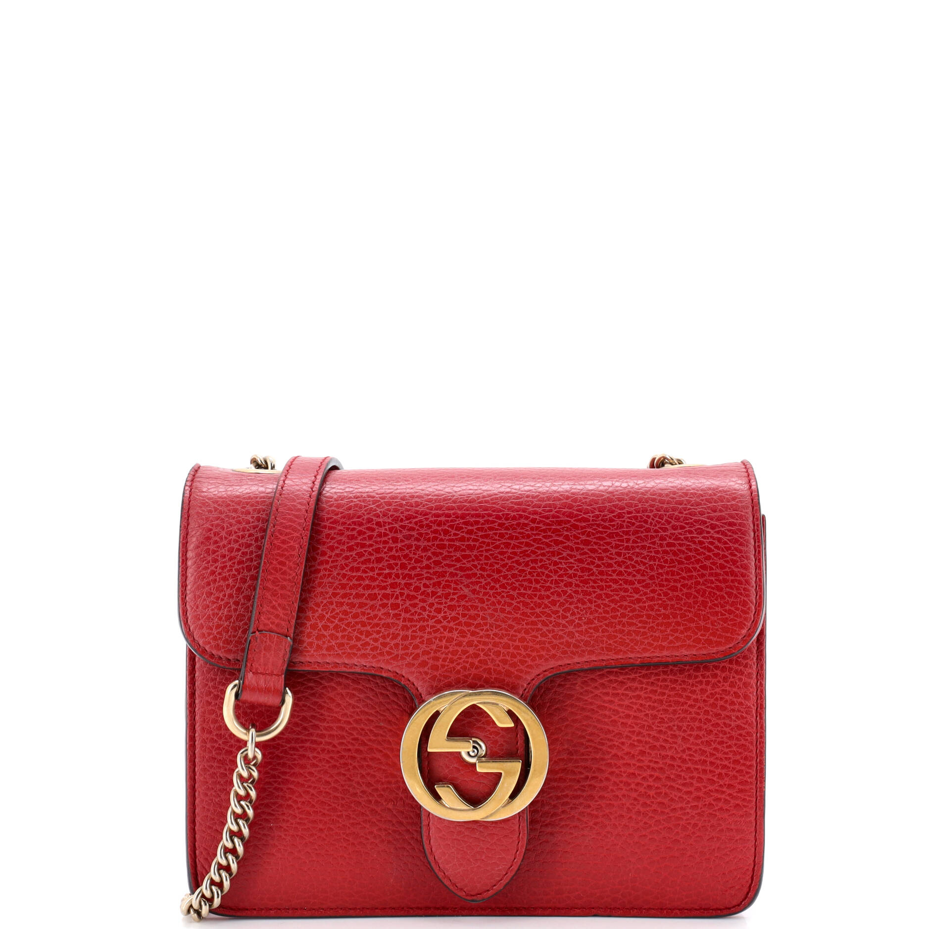 Interlocking Shoulder Bag Leather Small