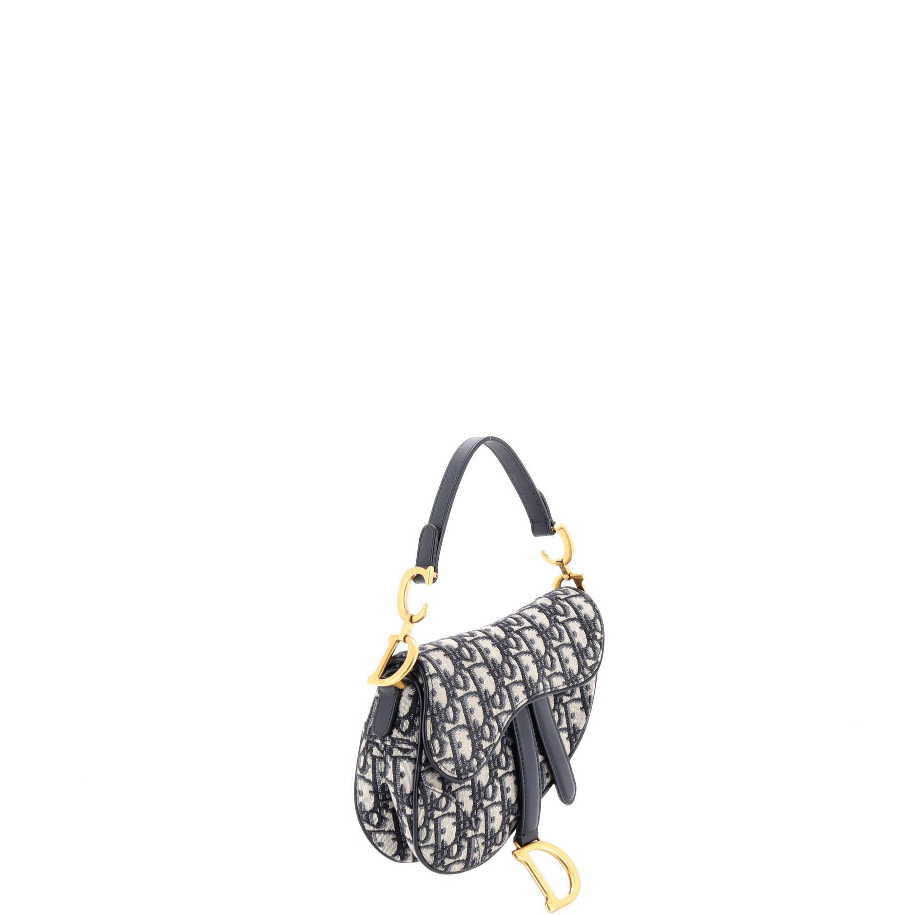 Saddle Handbag Oblique Canvas Mini