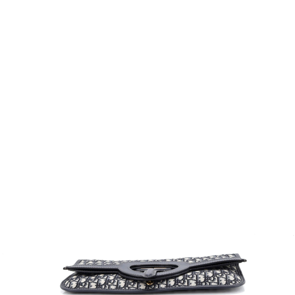 Fold Over Clutch Oblique Canvas