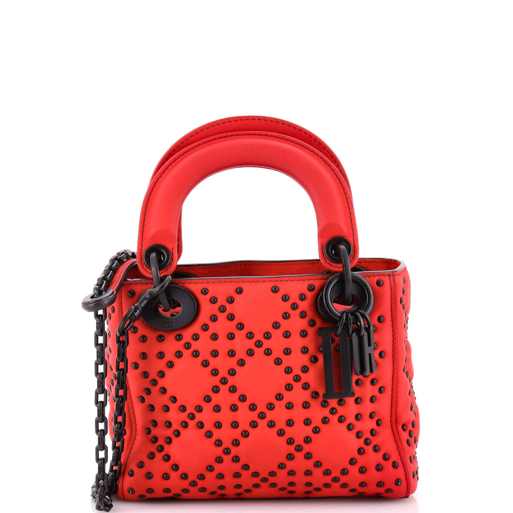 Supple Lady Dior Bag Cannage Studded Lambskin Mini