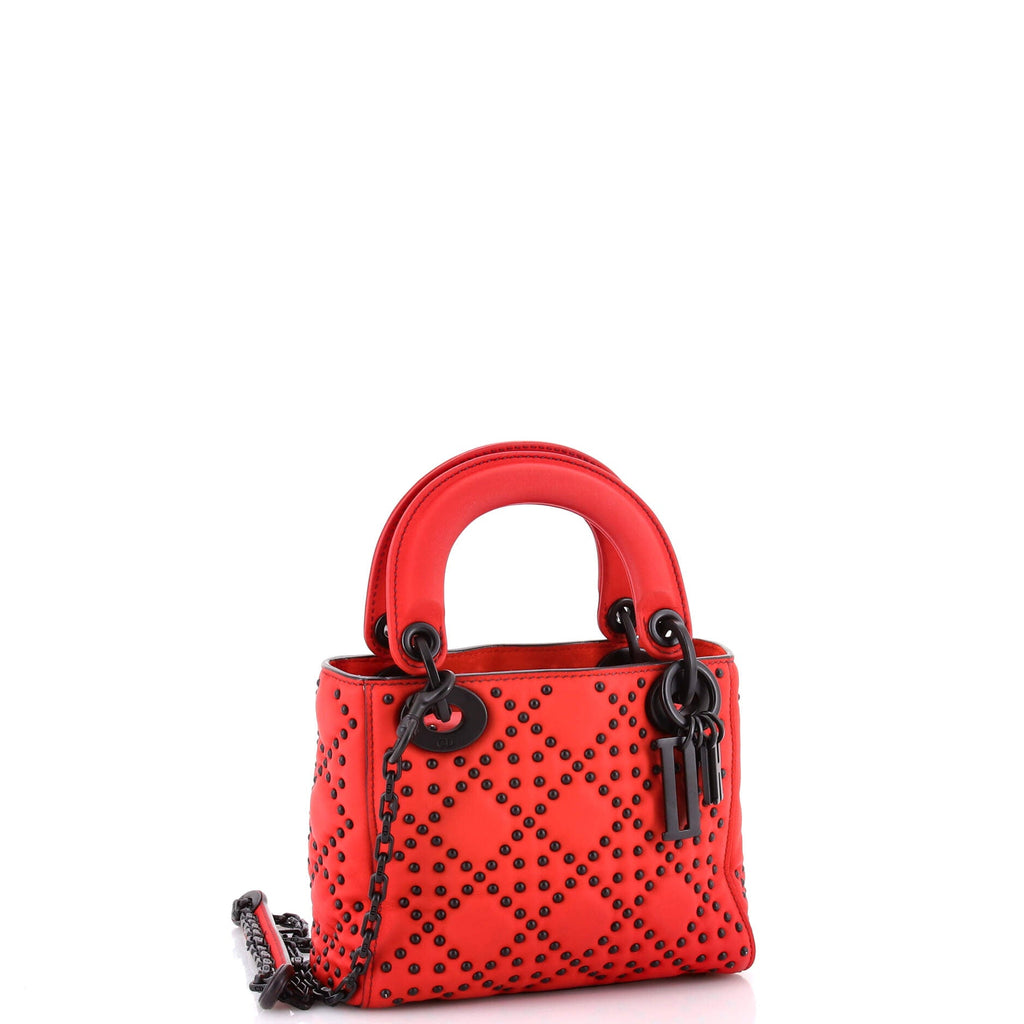 Supple Lady Dior Bag Cannage Studded Lambskin Mini