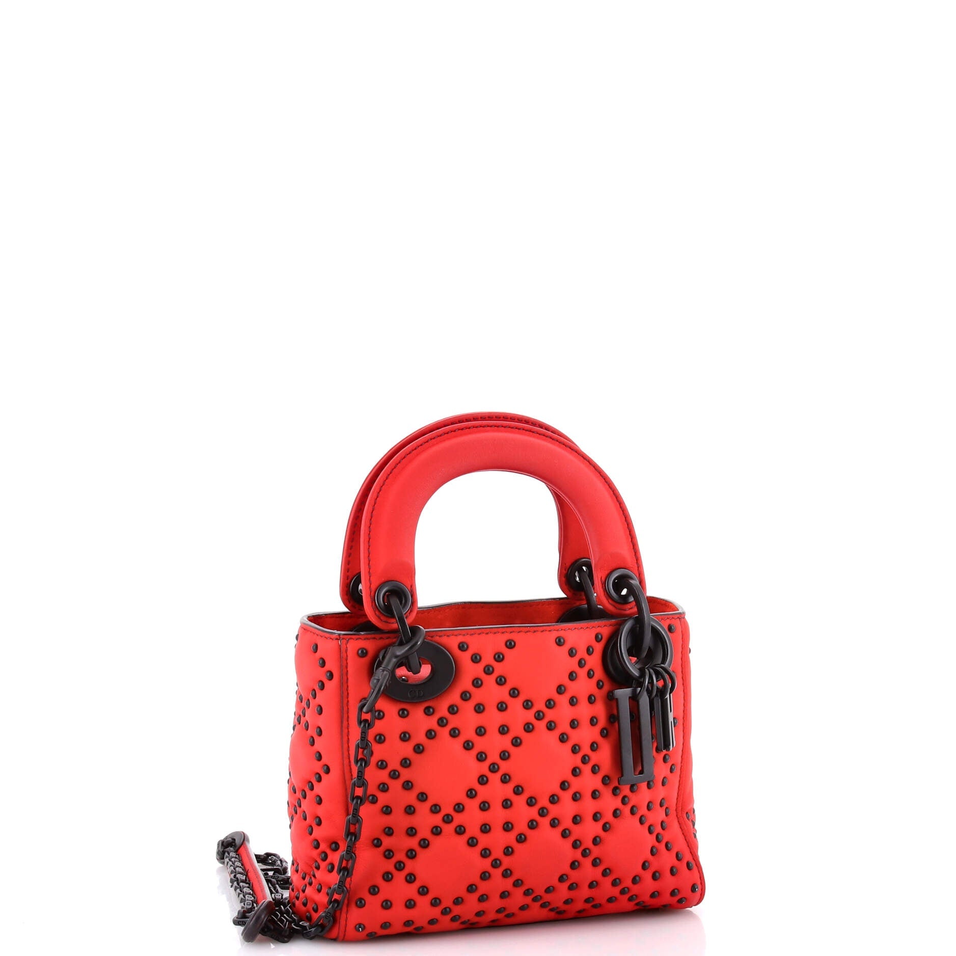 Supple Lady Dior Bag Cannage Studded Lambskin Mini