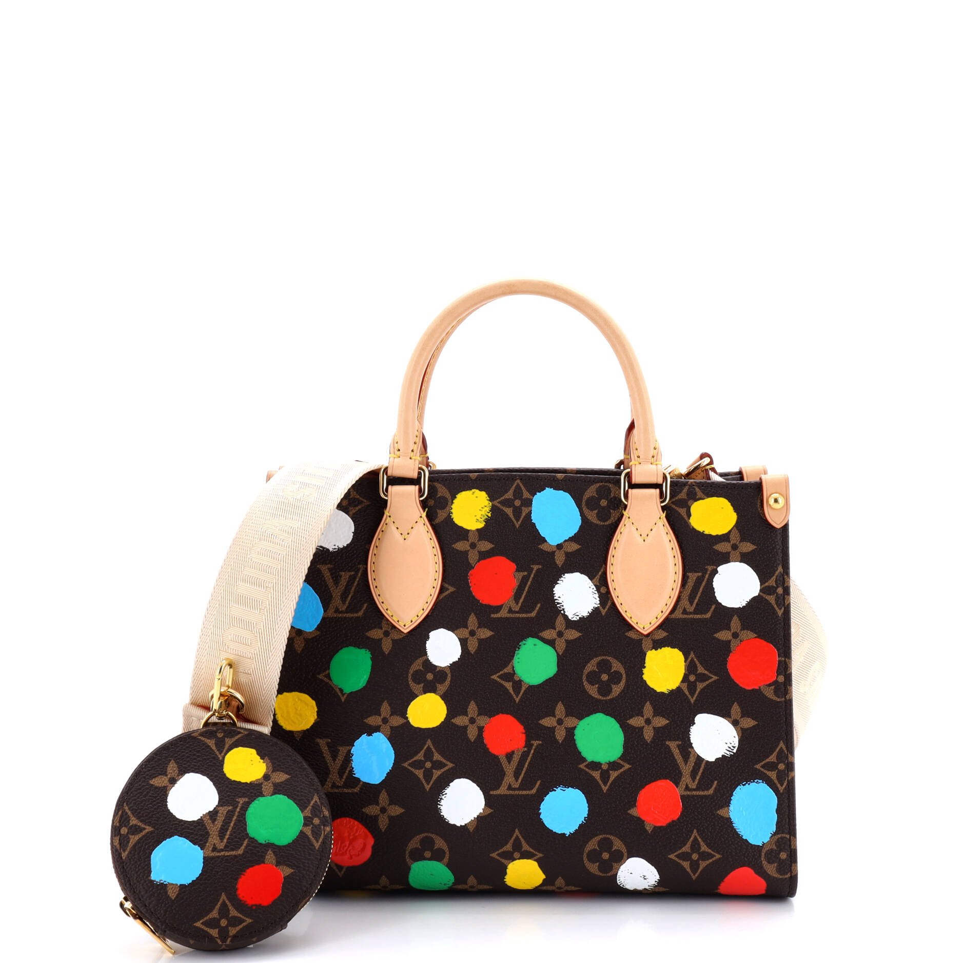 OnTheGo Tote Yayoi Kusama Painted Dots Monogram Canvas PM