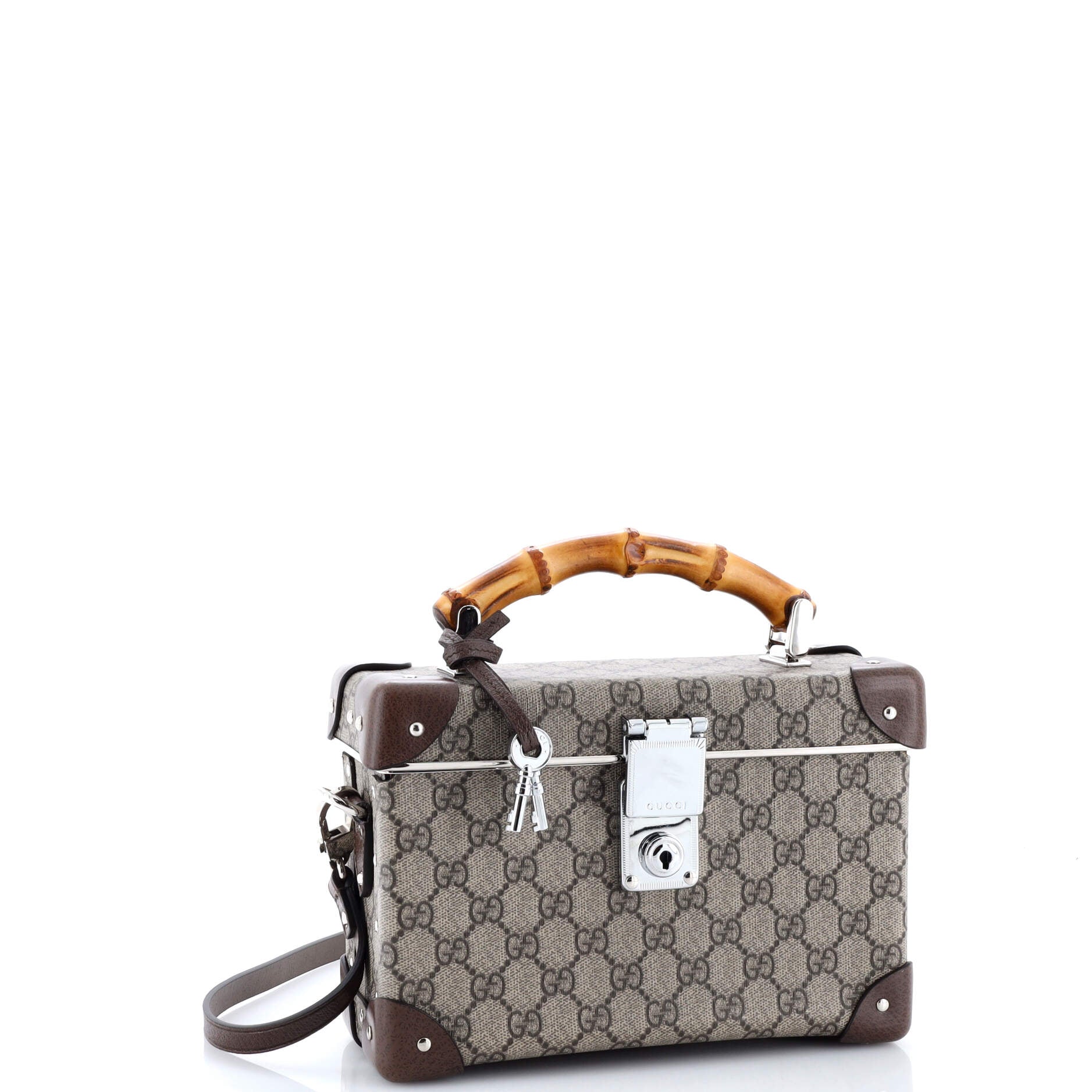 Bamboo Globe-Trotter Vanity Case GG Coated Canvas