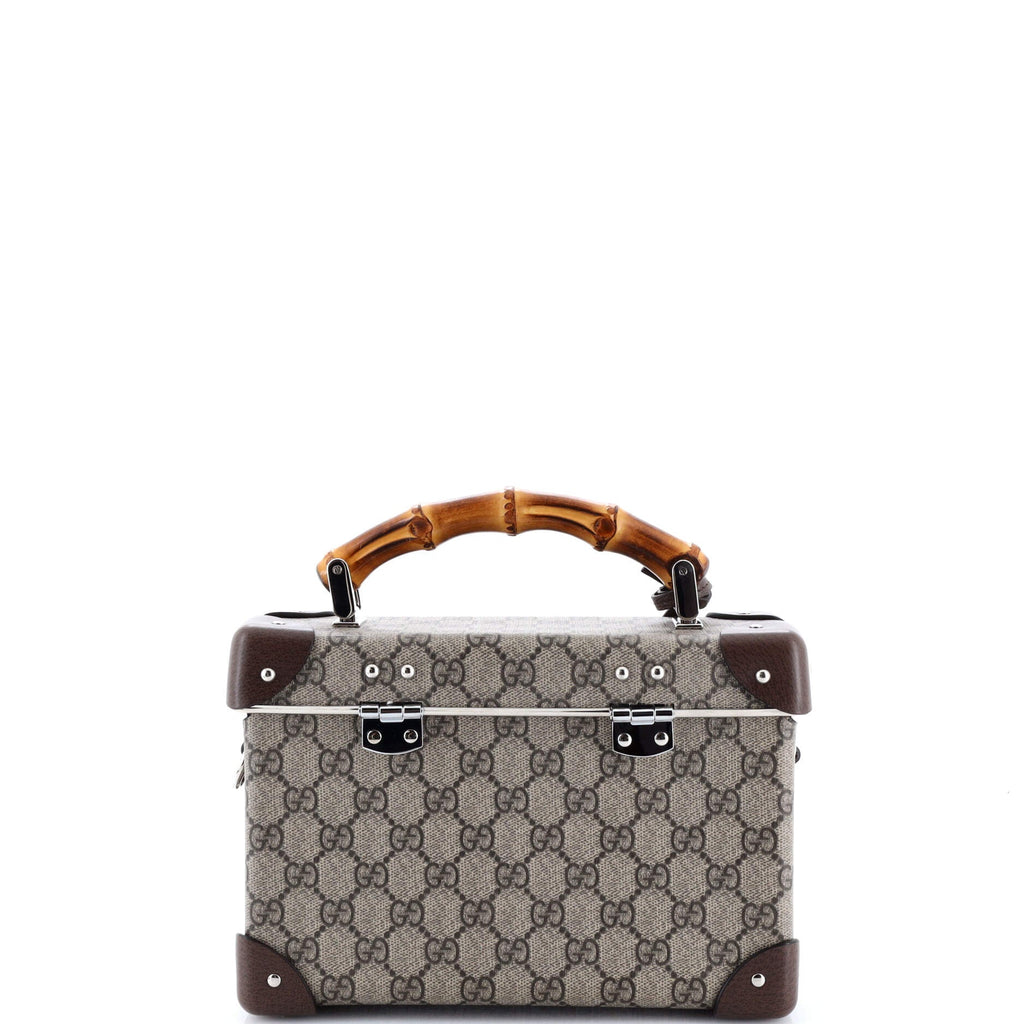 Bamboo Globe-Trotter Vanity Case GG Coated Canvas