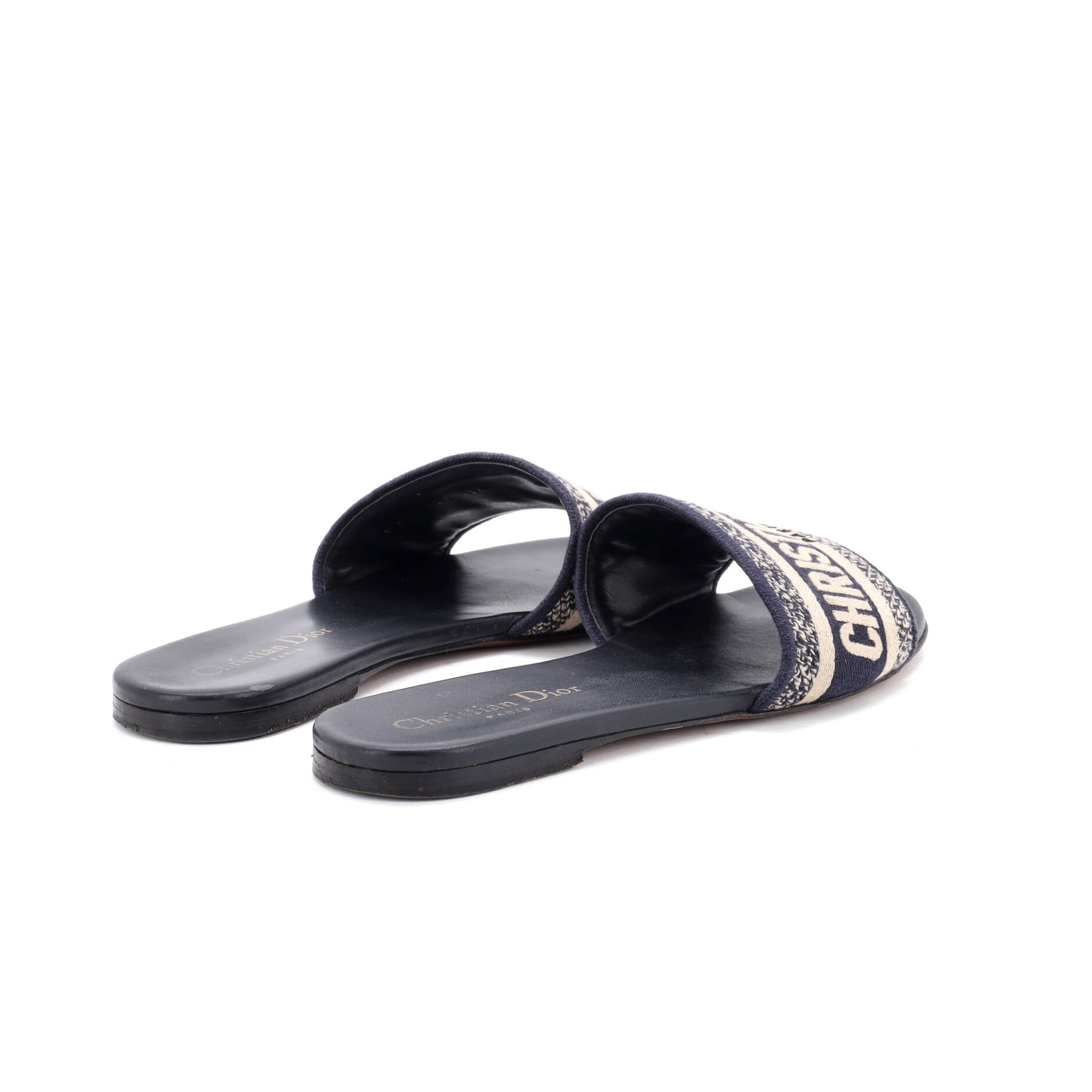 Women's Dway Flat Sandals Embroidered Canvas