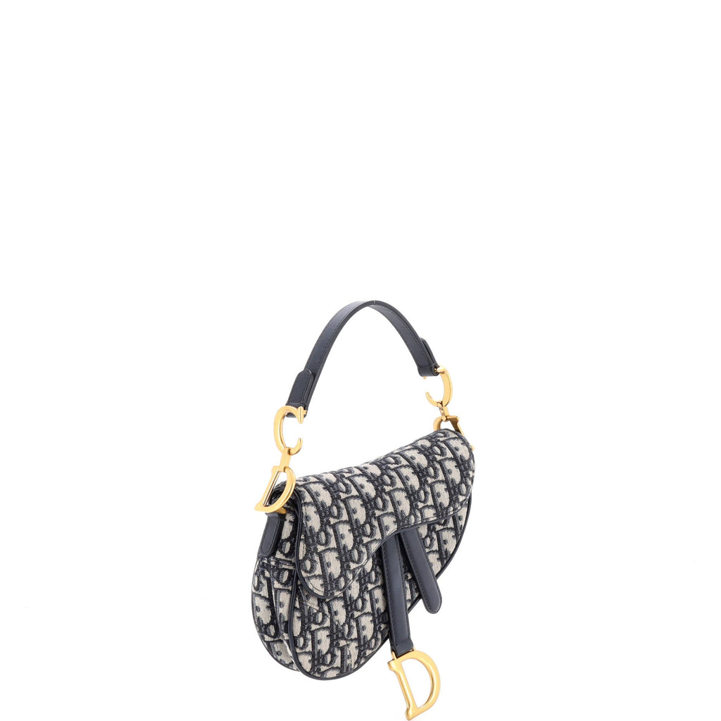 Saddle Handbag Oblique Canvas Mini