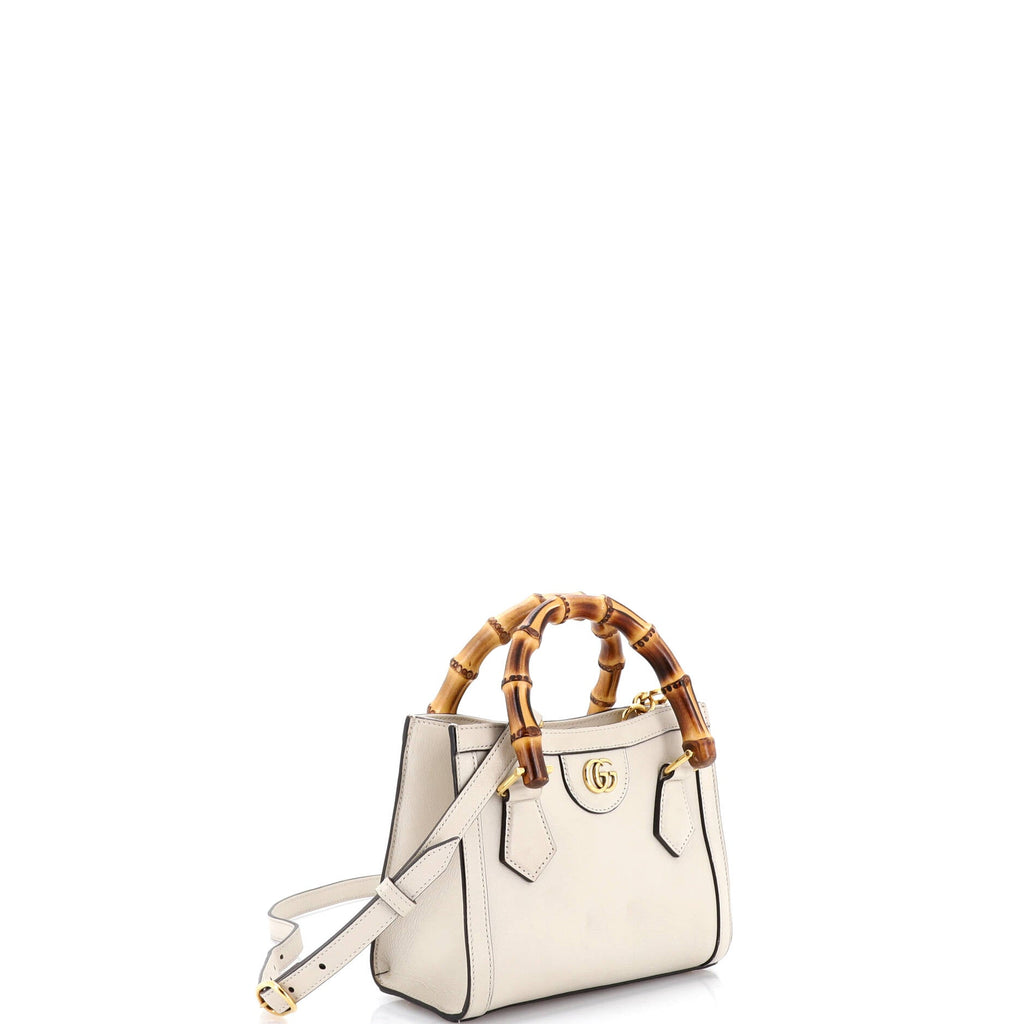 Diana NM Bamboo Handle Tote Leather Mini