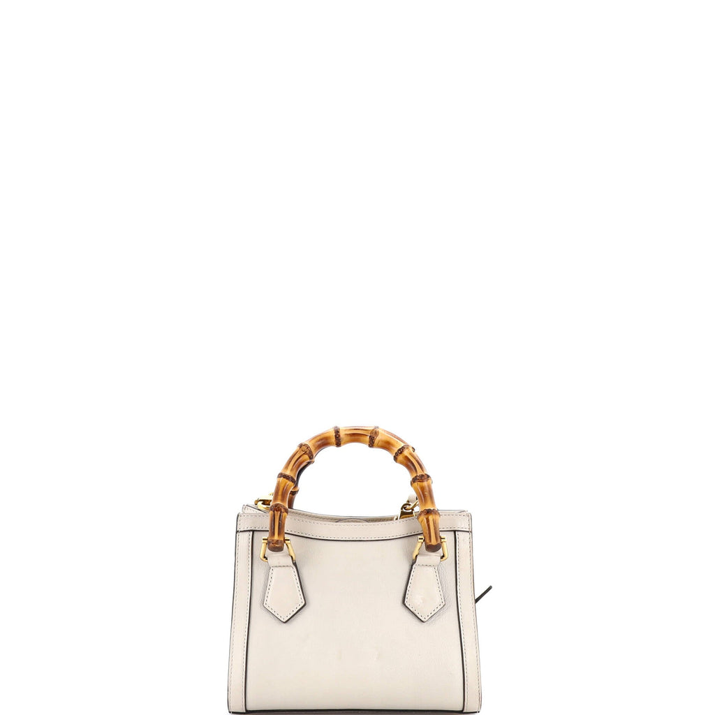 Diana NM Bamboo Handle Tote Leather Mini
