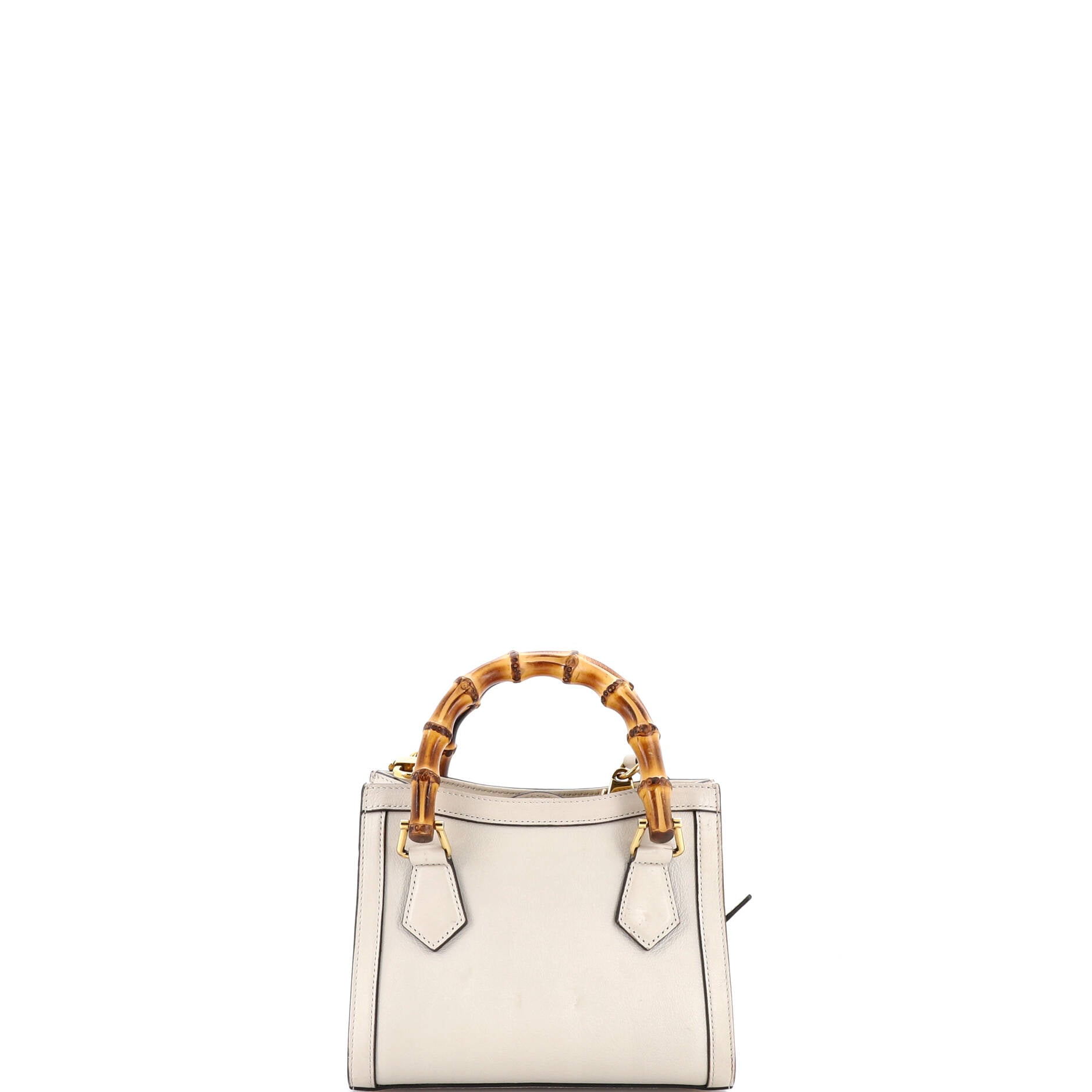 Diana NM Bamboo Handle Tote Leather Mini