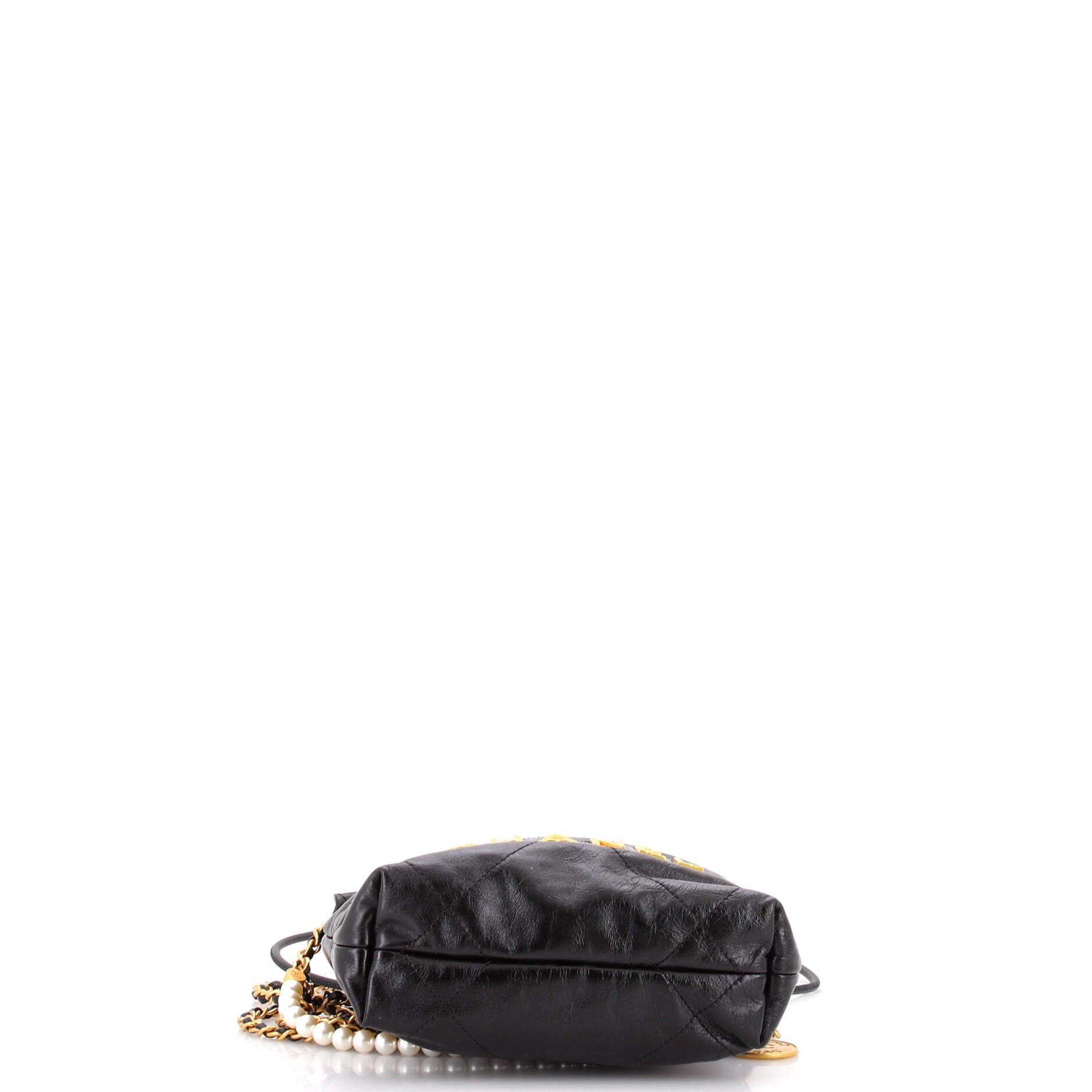 22 Chain Hobo Quilted Calfskin with Pearl Chain Mini
