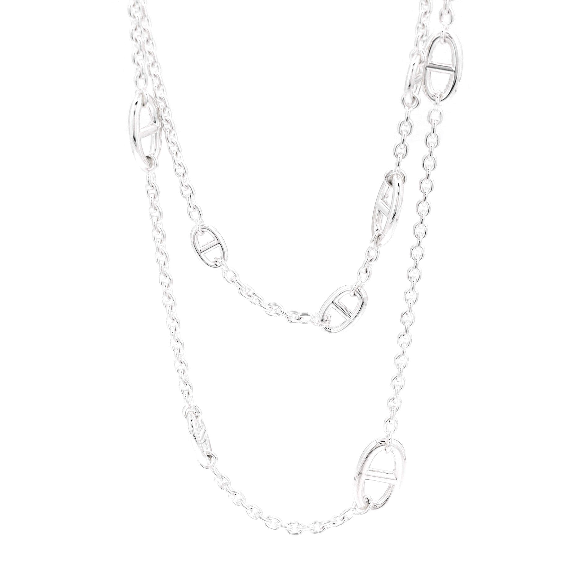 Farandole Long Necklace Sterling Silver 160