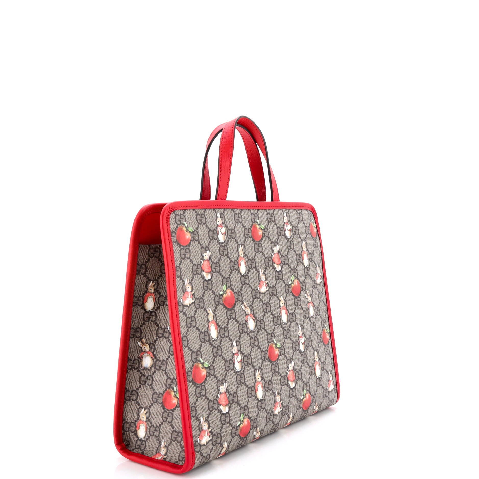 Children's Tote Printed GG Coated Canvas with Leather Medium