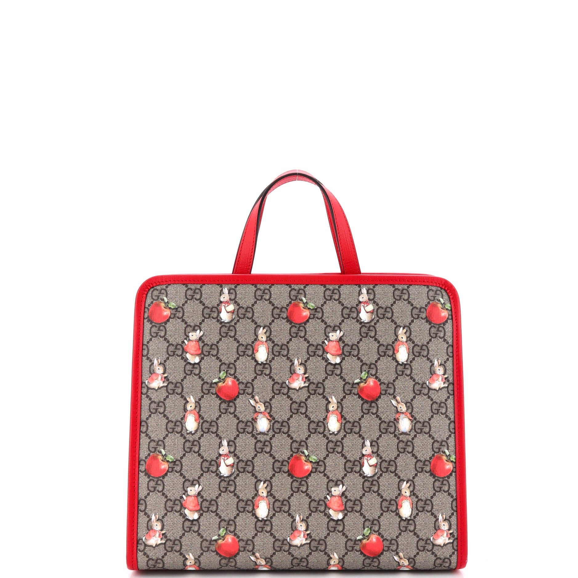 Children's Tote Printed GG Coated Canvas with Leather Medium