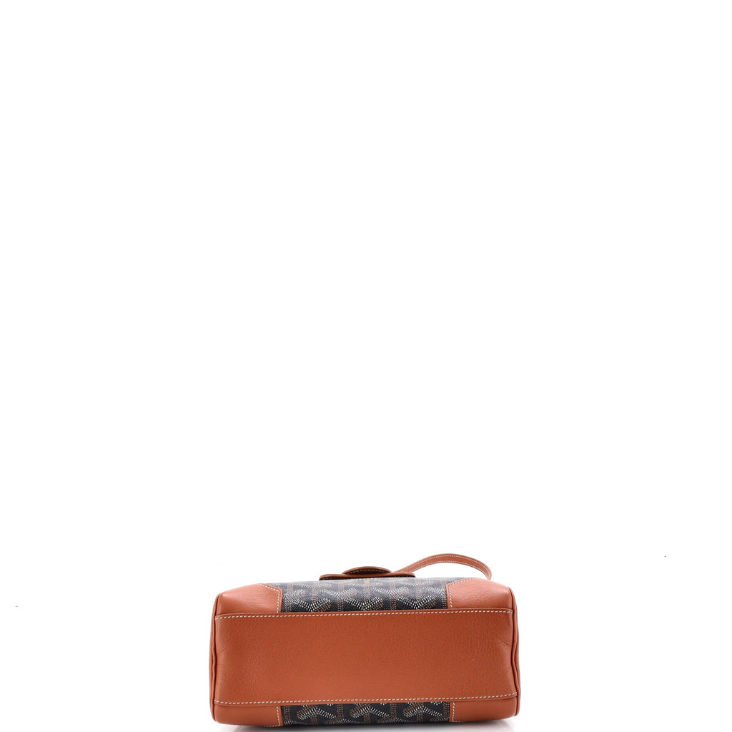 Saigon Top Handle Bag Coated Canvas with Leather Mini