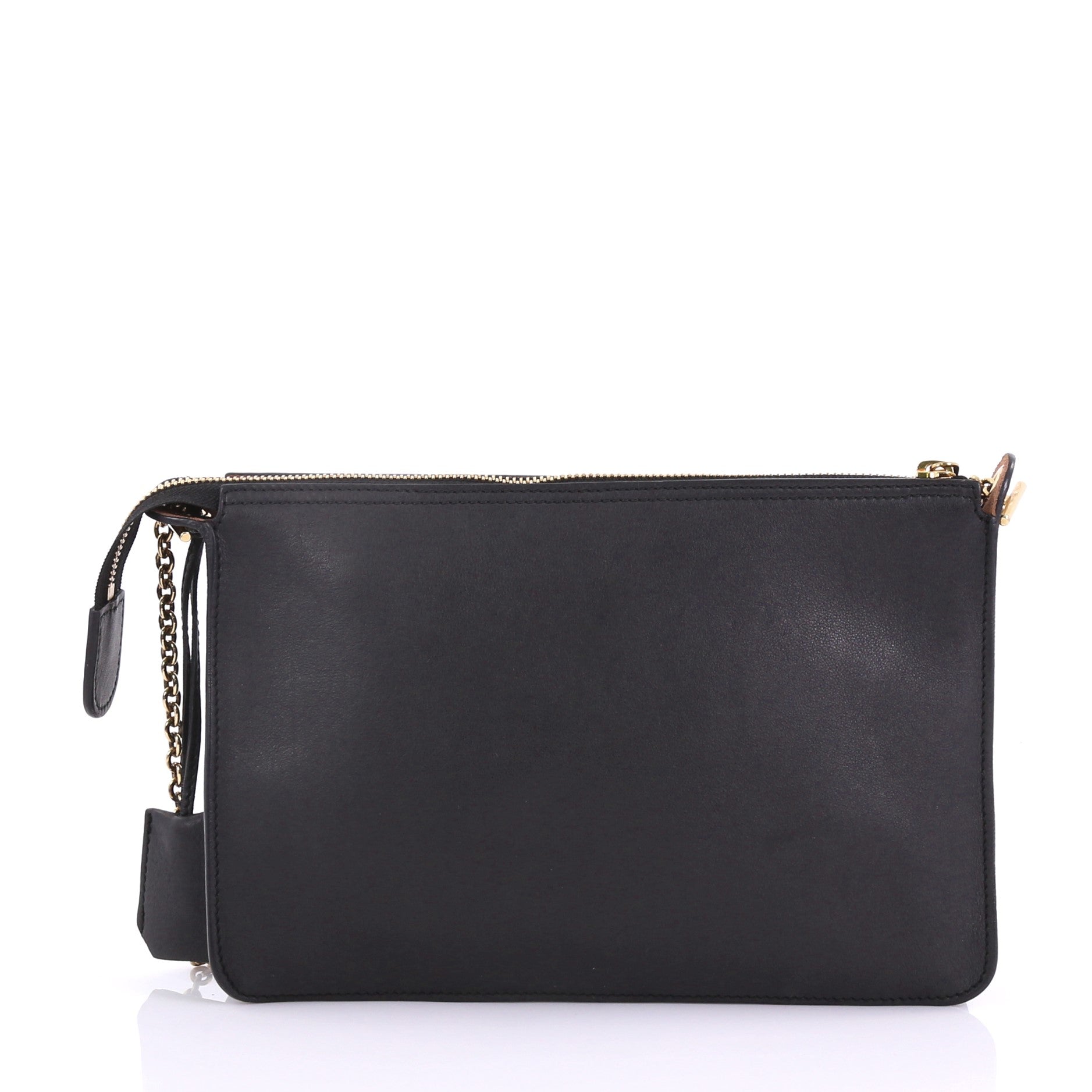 Envelope Clutch On Chain Leather Medium