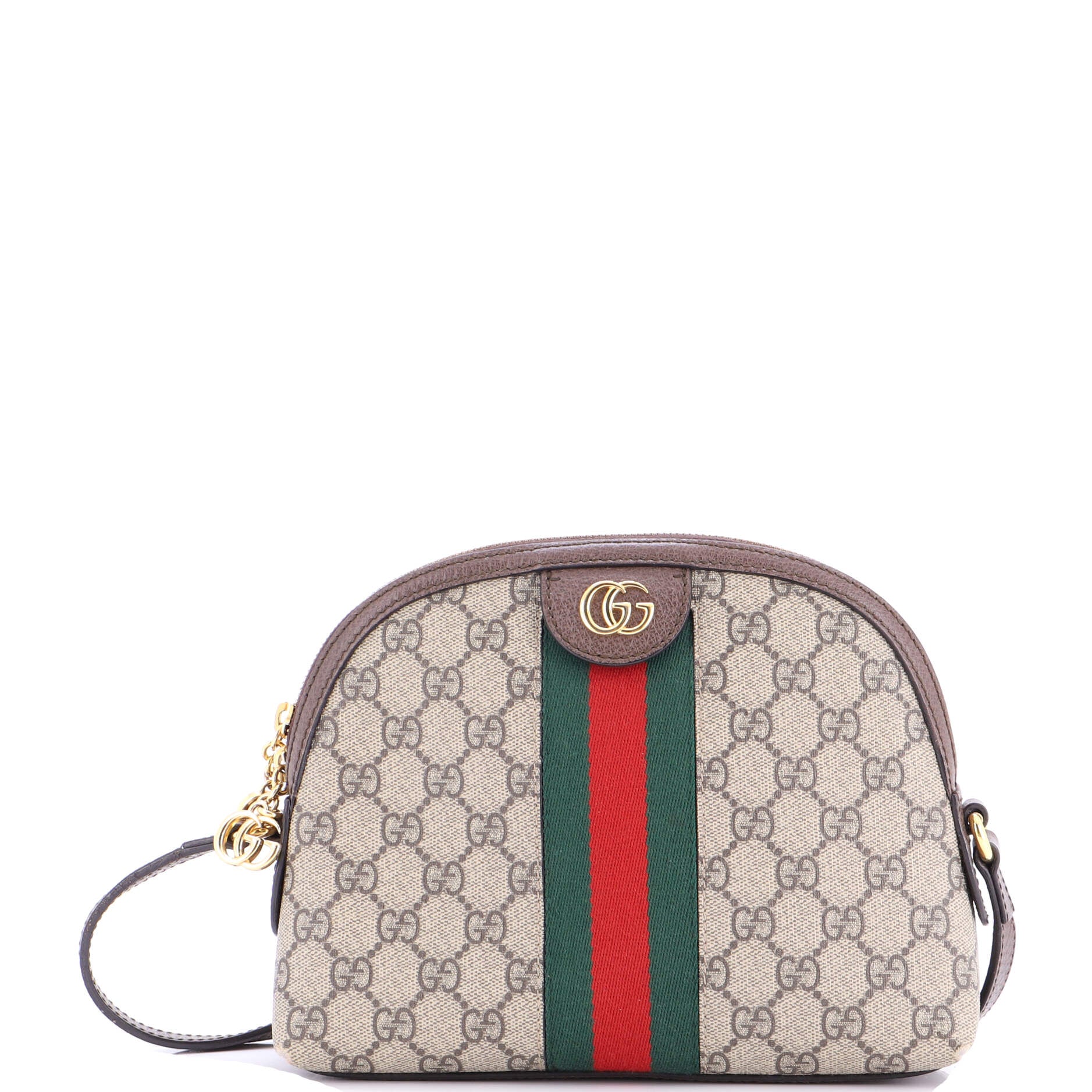 Ophidia Dome Shoulder Bag GG Coated Canvas Small