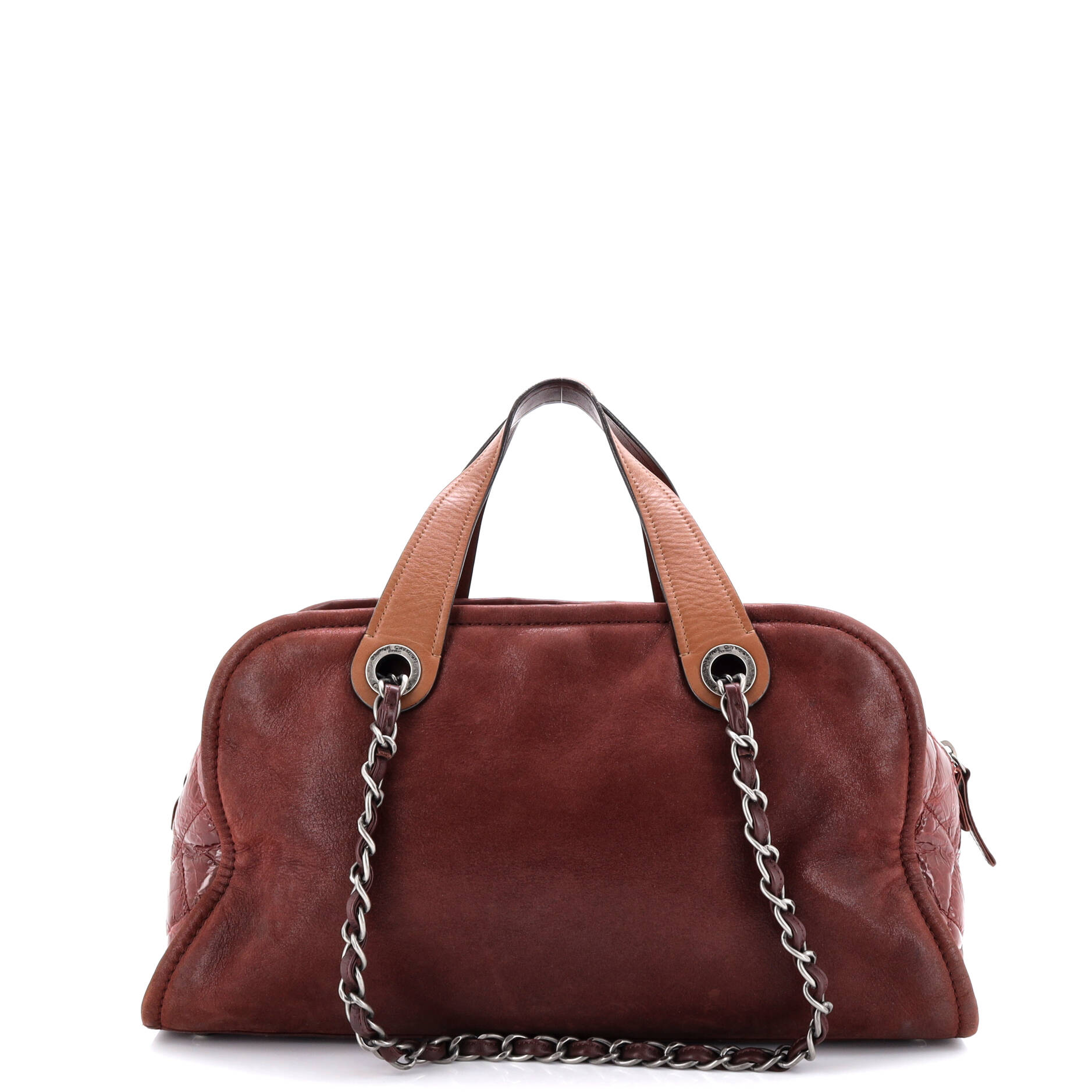 In the Mix Timeless Bowler Bag Iridescent Calfskin and Quilted Glazed Calfskin Large