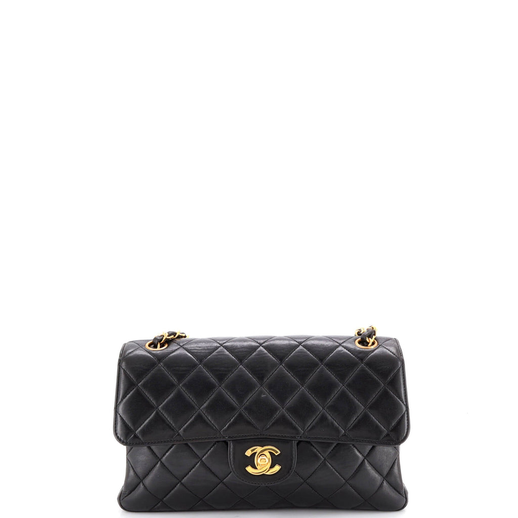 Vintage Classic Double Flap Bag Quilted Lambskin Medium