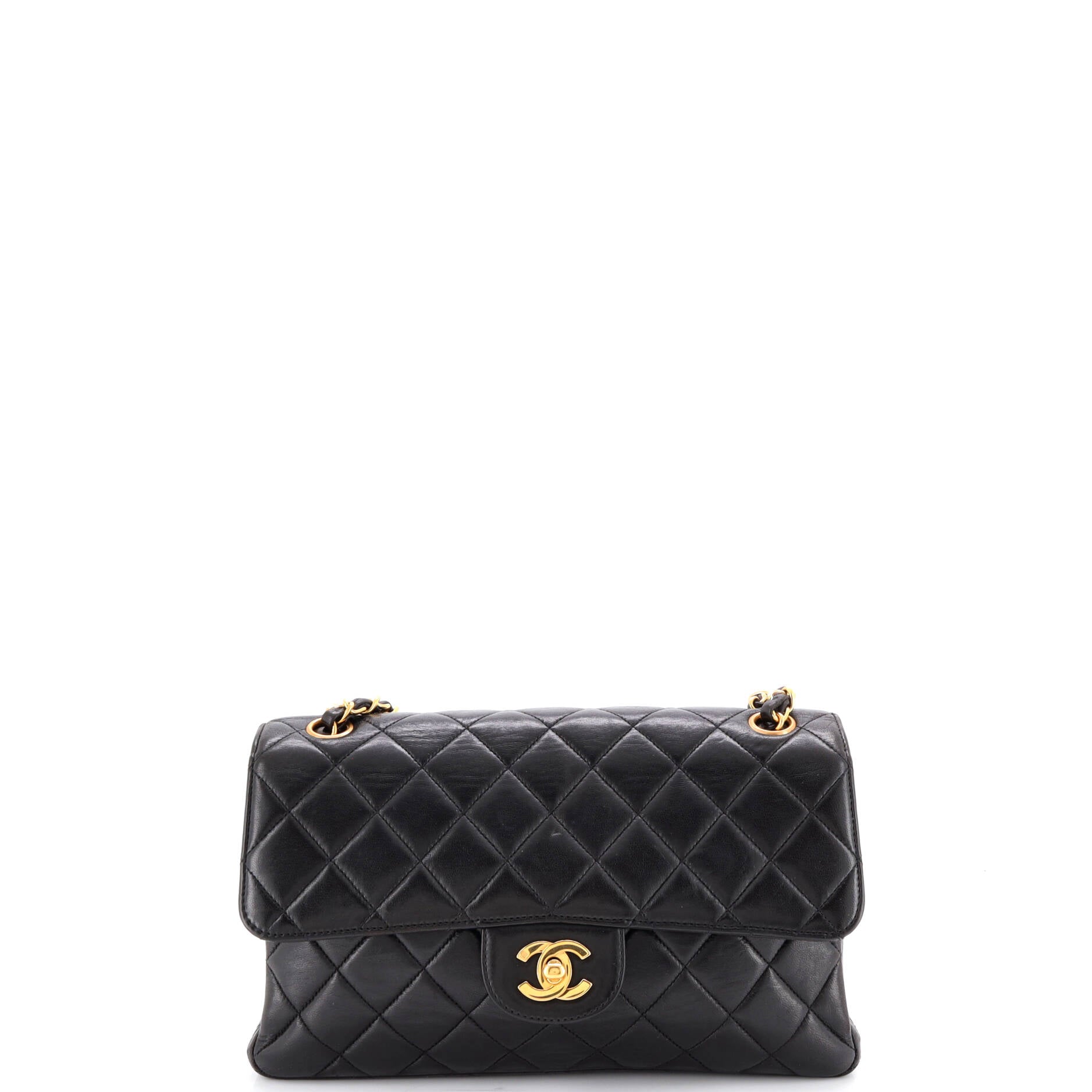 Vintage Classic Double Flap Bag Quilted Lambskin Medium