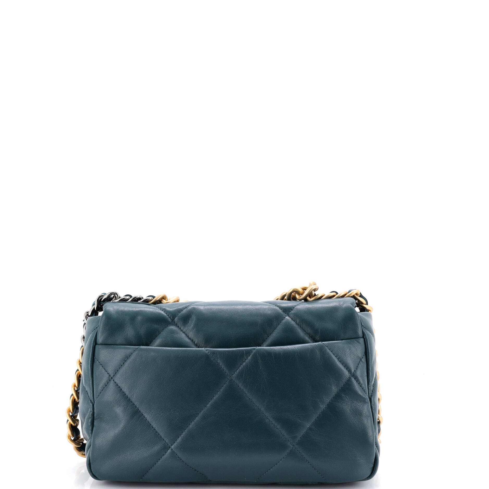 19 Flap Bag Quilted Leather Medium